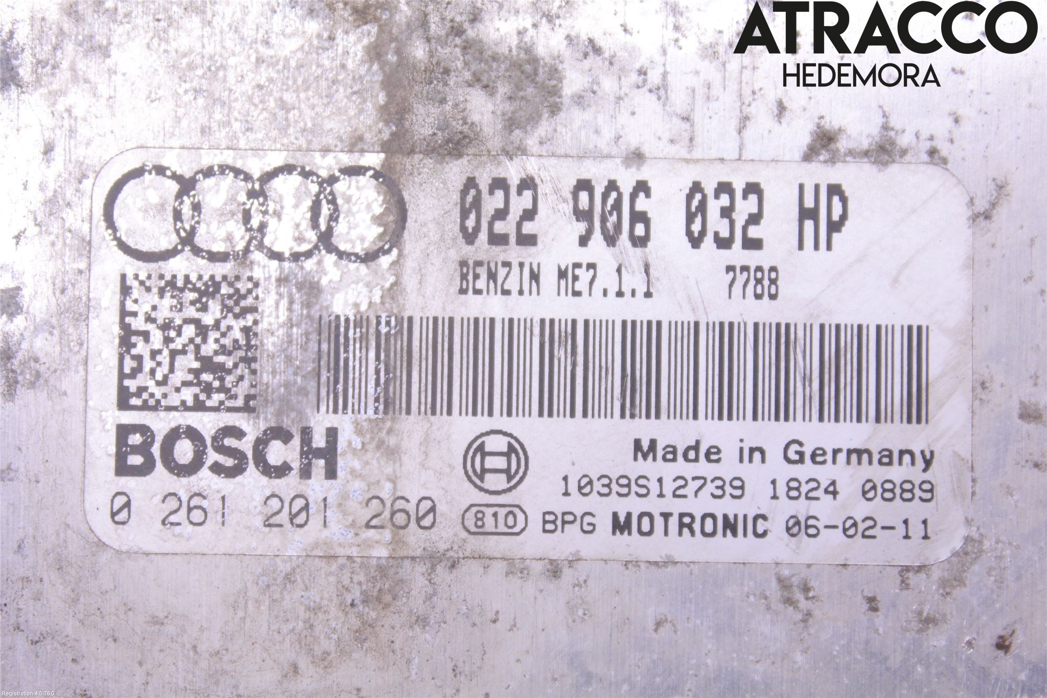 Audi A3/S3 05-13 Styrenhet Insprut Bensin