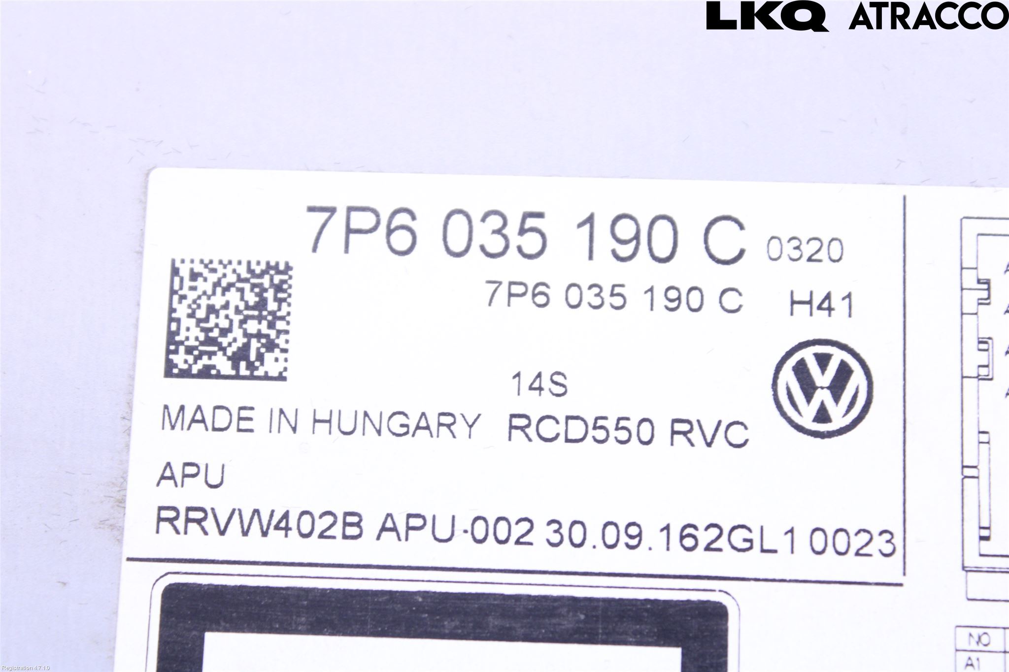 Volkswagen VW TOUAREG 7P 11-18 Cd Radio - Multimediapanel