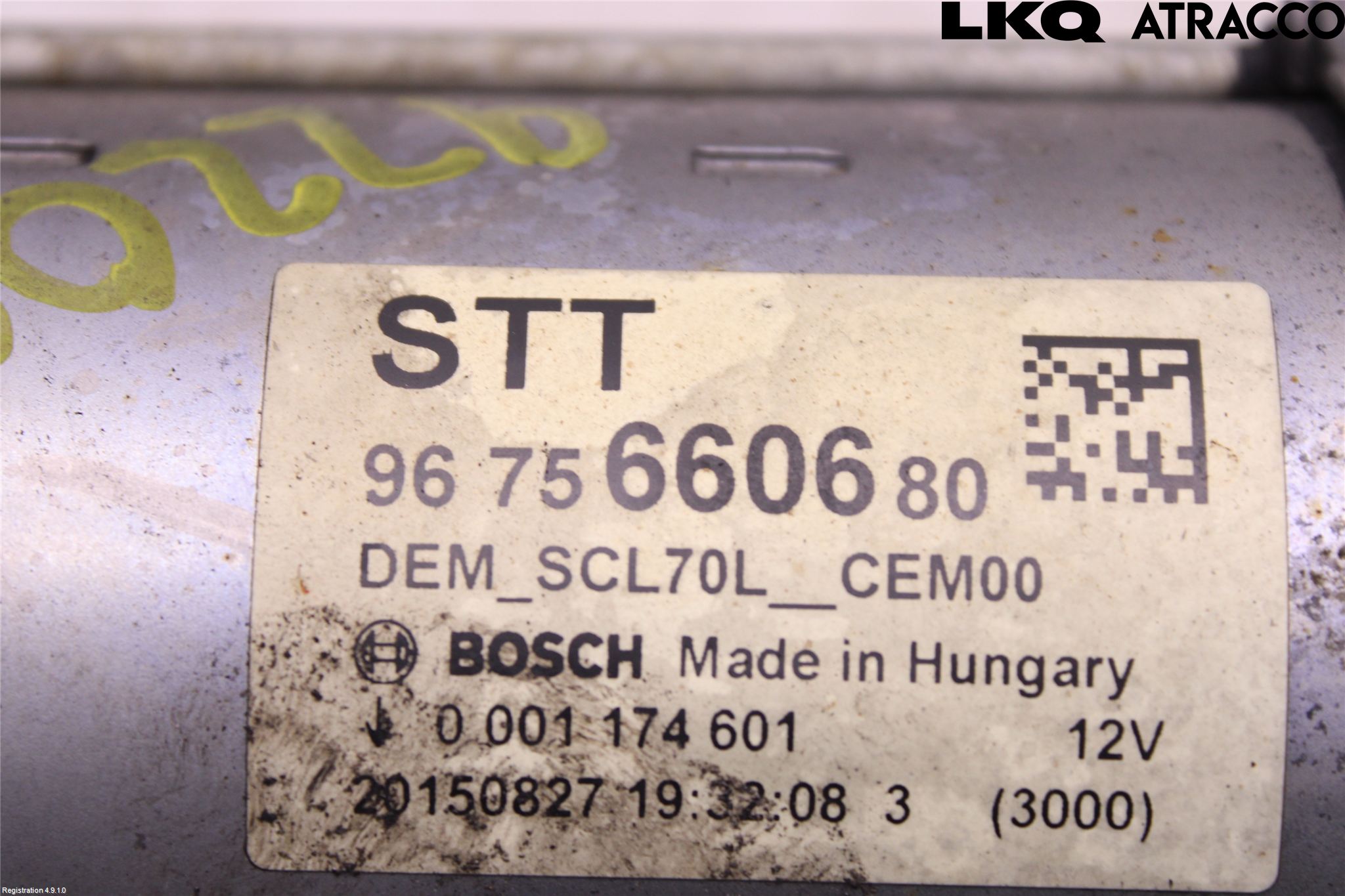 Peugeot PARTNER 16-18 Startmotor Diesel