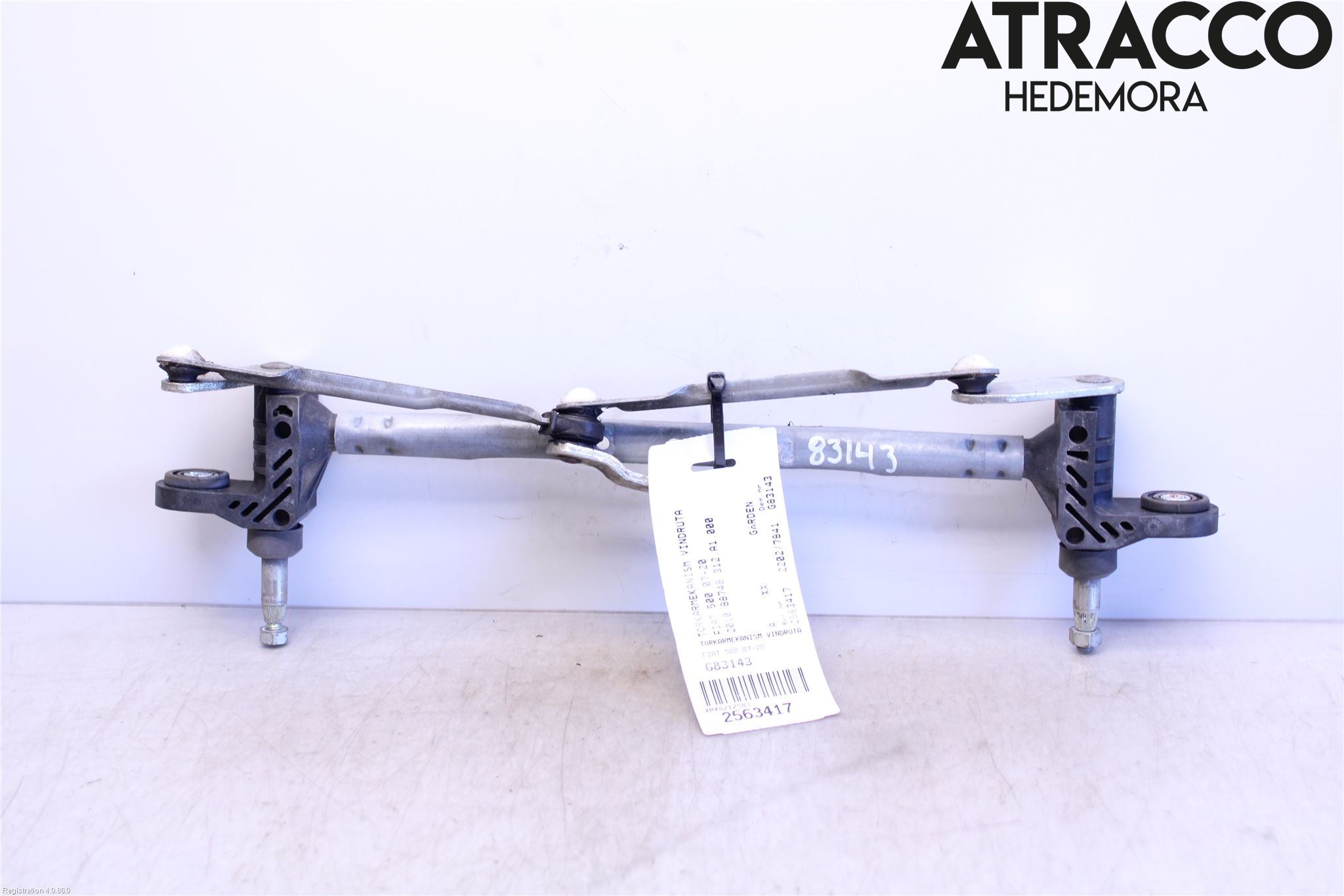 Fiat 500 07- Torkarmekanism Vindruta