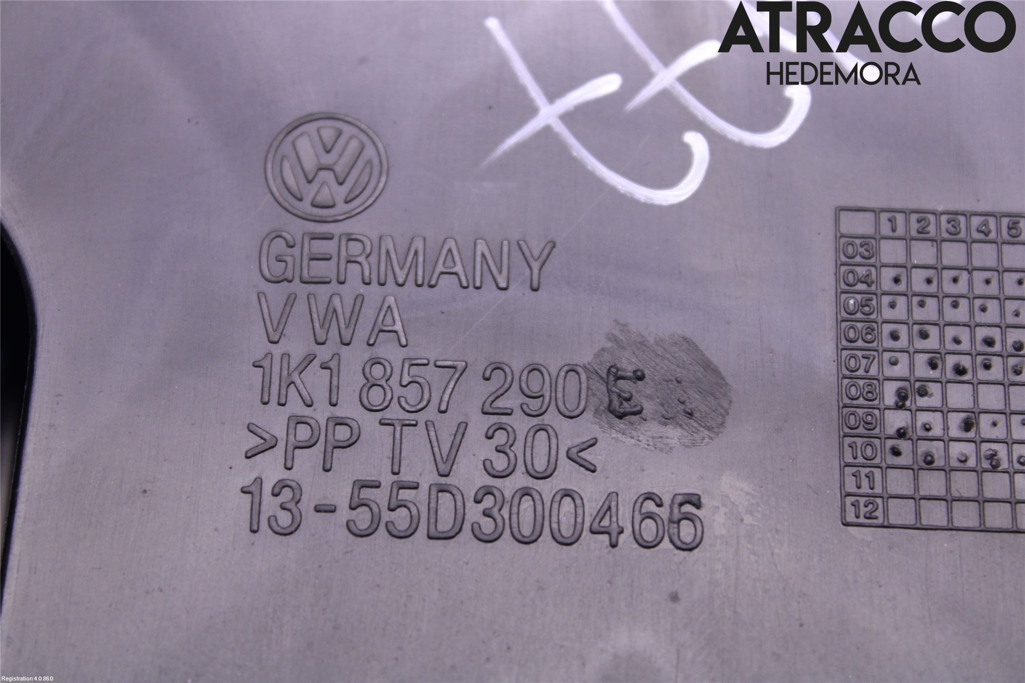 Volkswagen VW GOLF VI 09-13 Handskfack