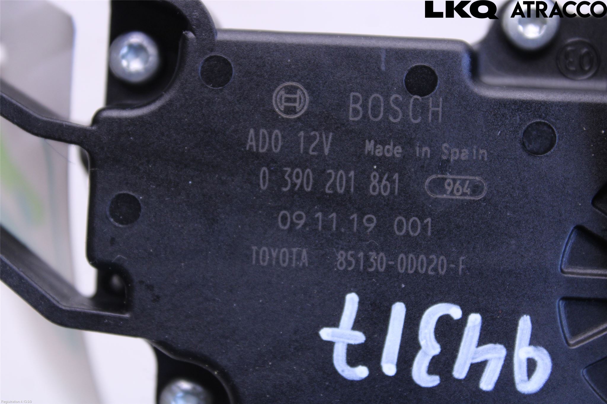 Toyota YARIS XP90 06-11 Torkarmotor Baklucka
