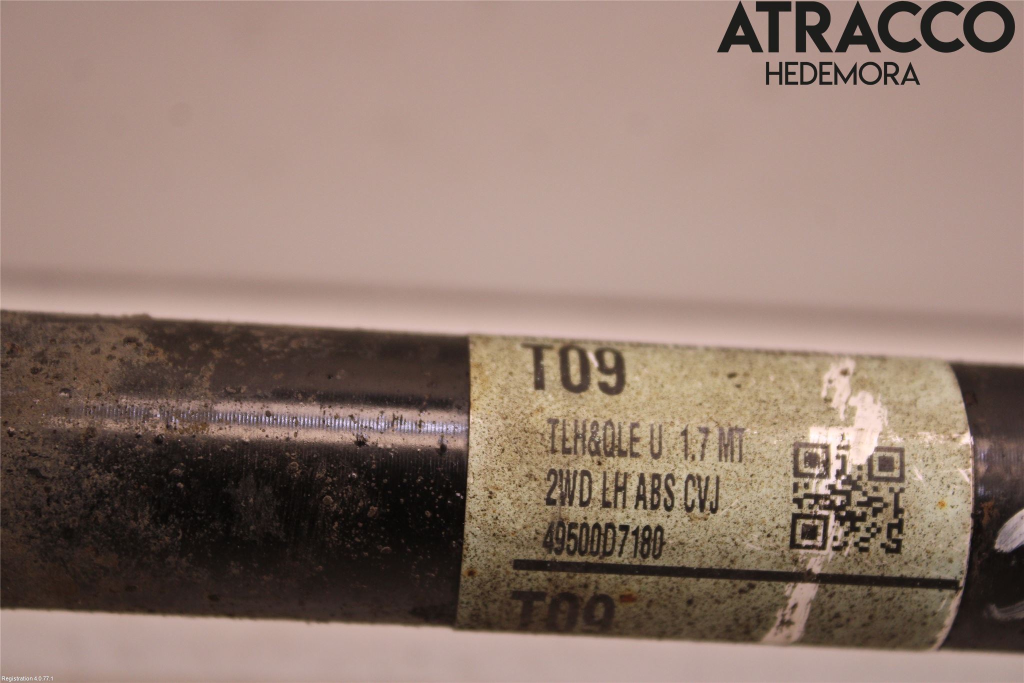 Kia SPORTAGE (QL) 16-21 Drivaxel Fram Vänster