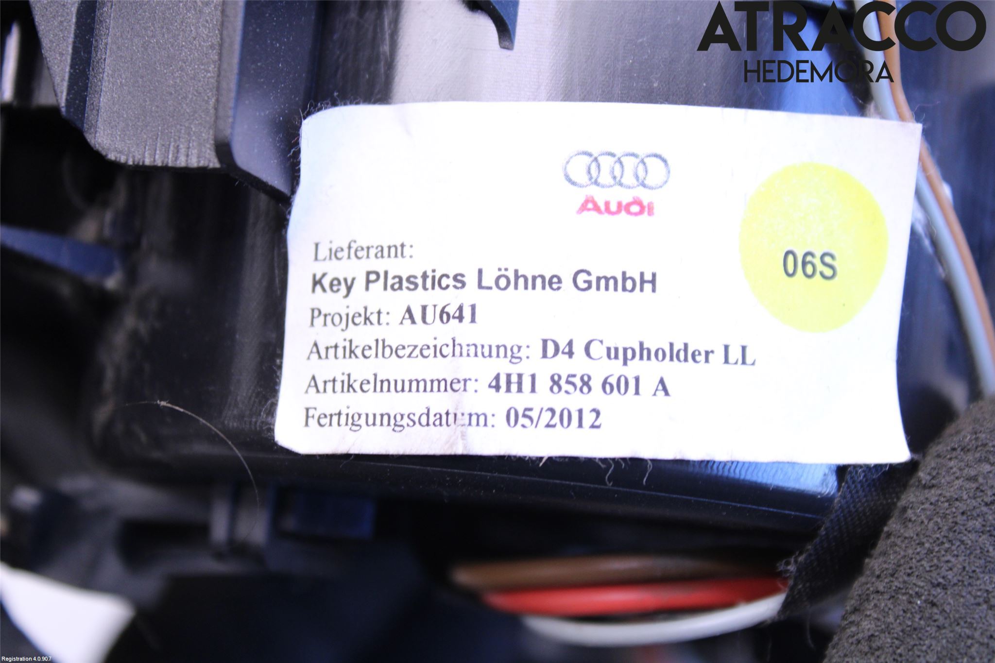 Audi A8/S8 4H 10-17 Mugghållare