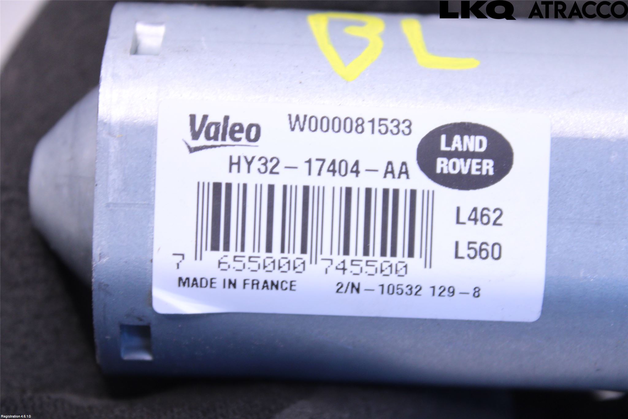 Landrover RANGE ROVER VELAR (L560) 17- Torkarmotor Baklucka