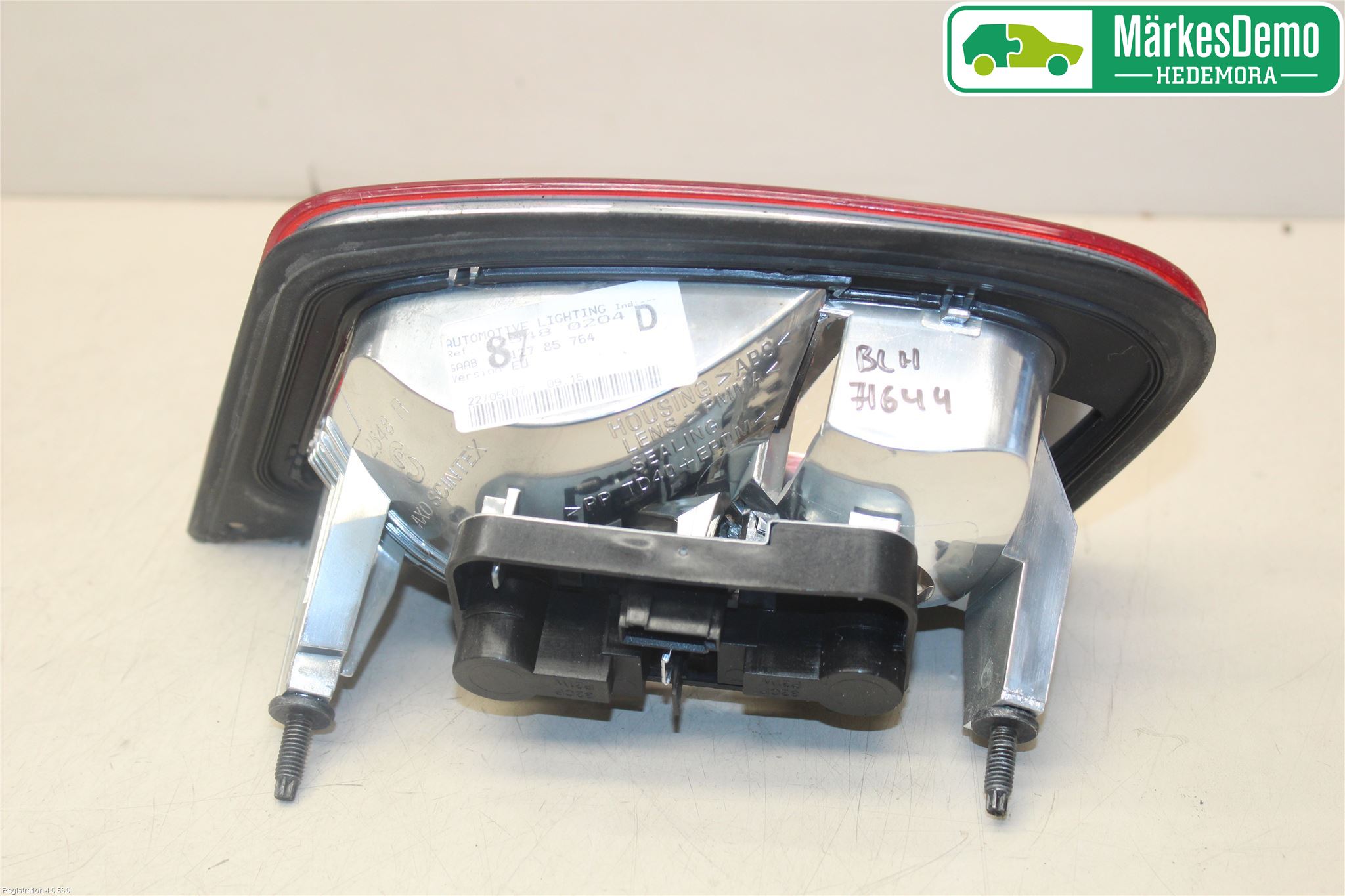 Saab 9-3 VER 2 Bakljus Lucka Hö