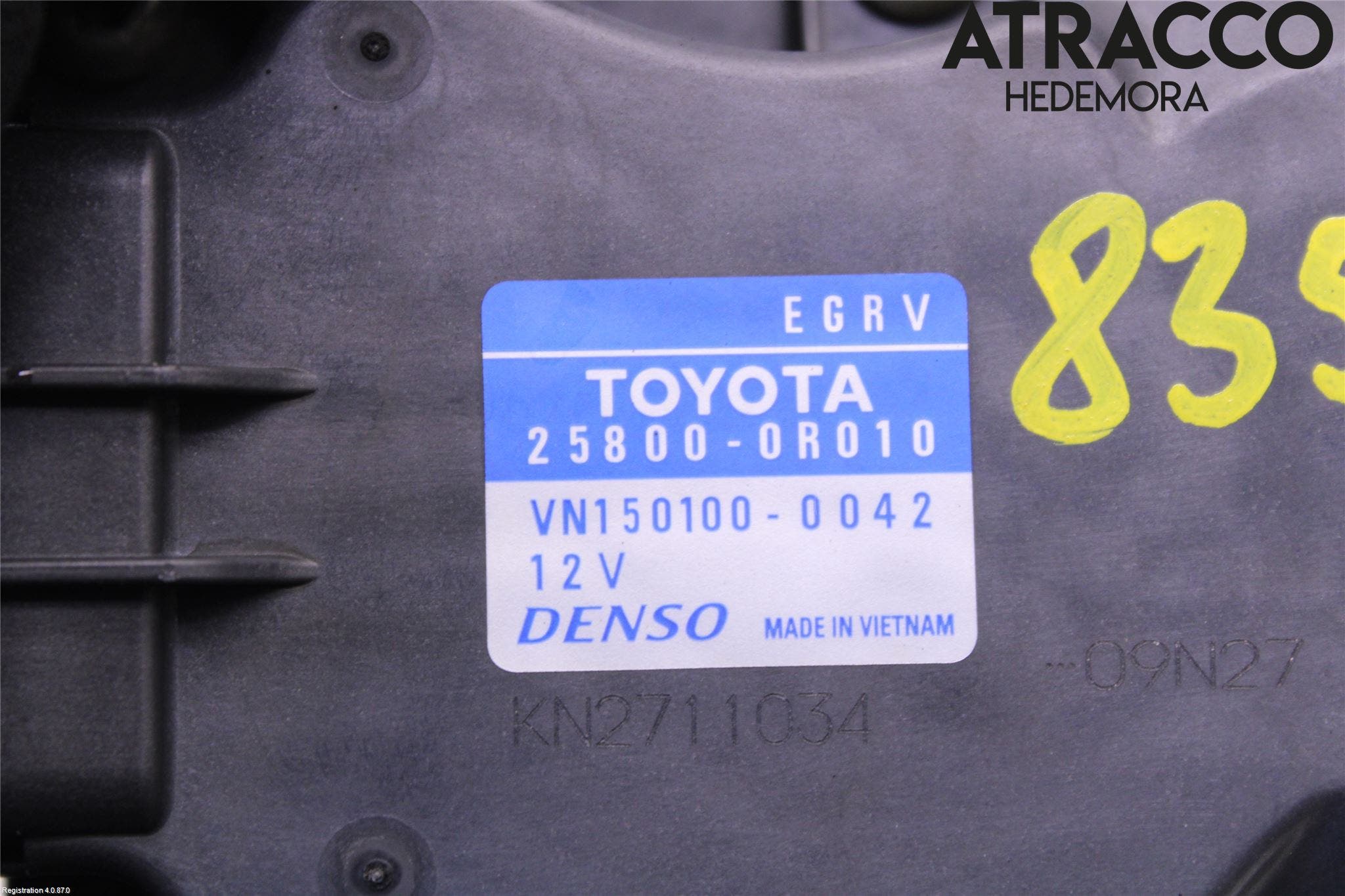 Toyota AVENSIS 09-15 Egr Ventil