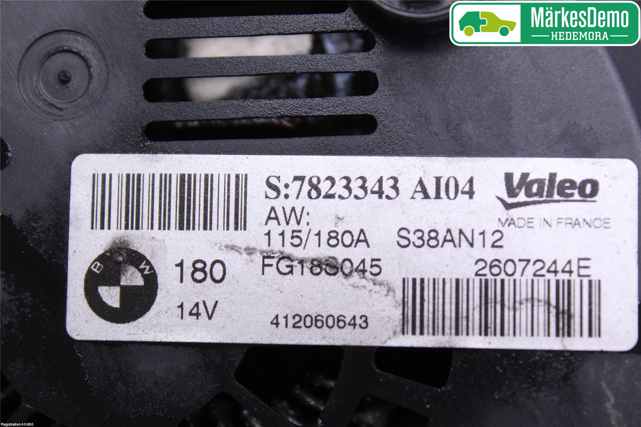 BMW 3 F30/F31/F80 12-19 Generator