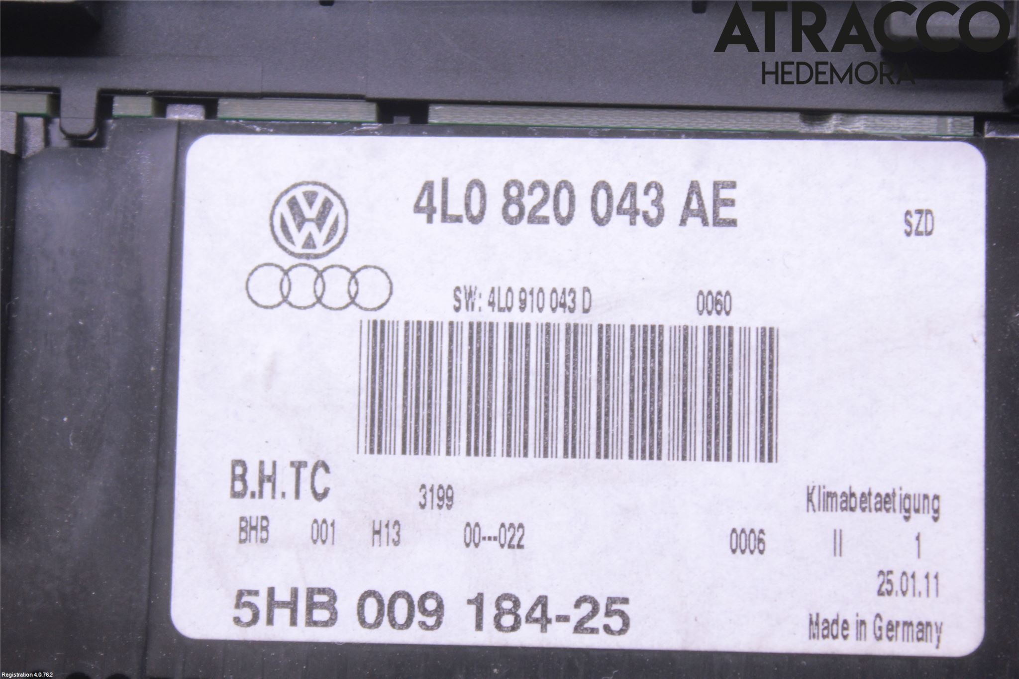 Audi Q7/SQ7 Ac Styrenhet Ac Manöveren