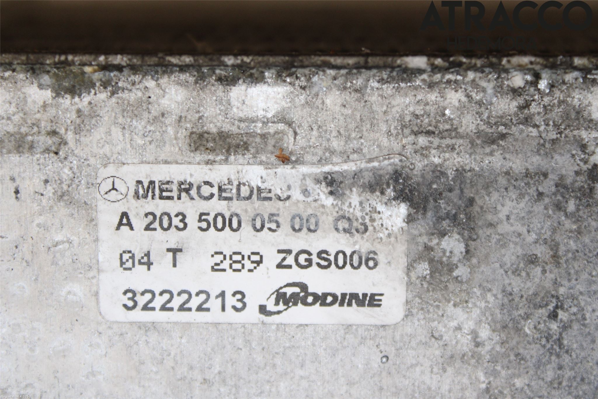 Mercedes-Benz MB C (203) 00-07 Laddluft-Intercooler Kyl