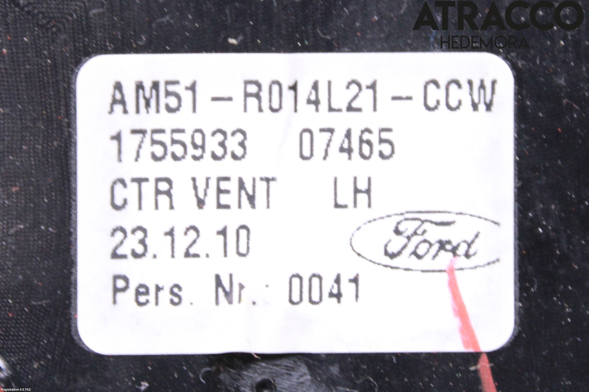 Ford GRAND C-MAX  11-14 Defrosterkanal-Munstycke