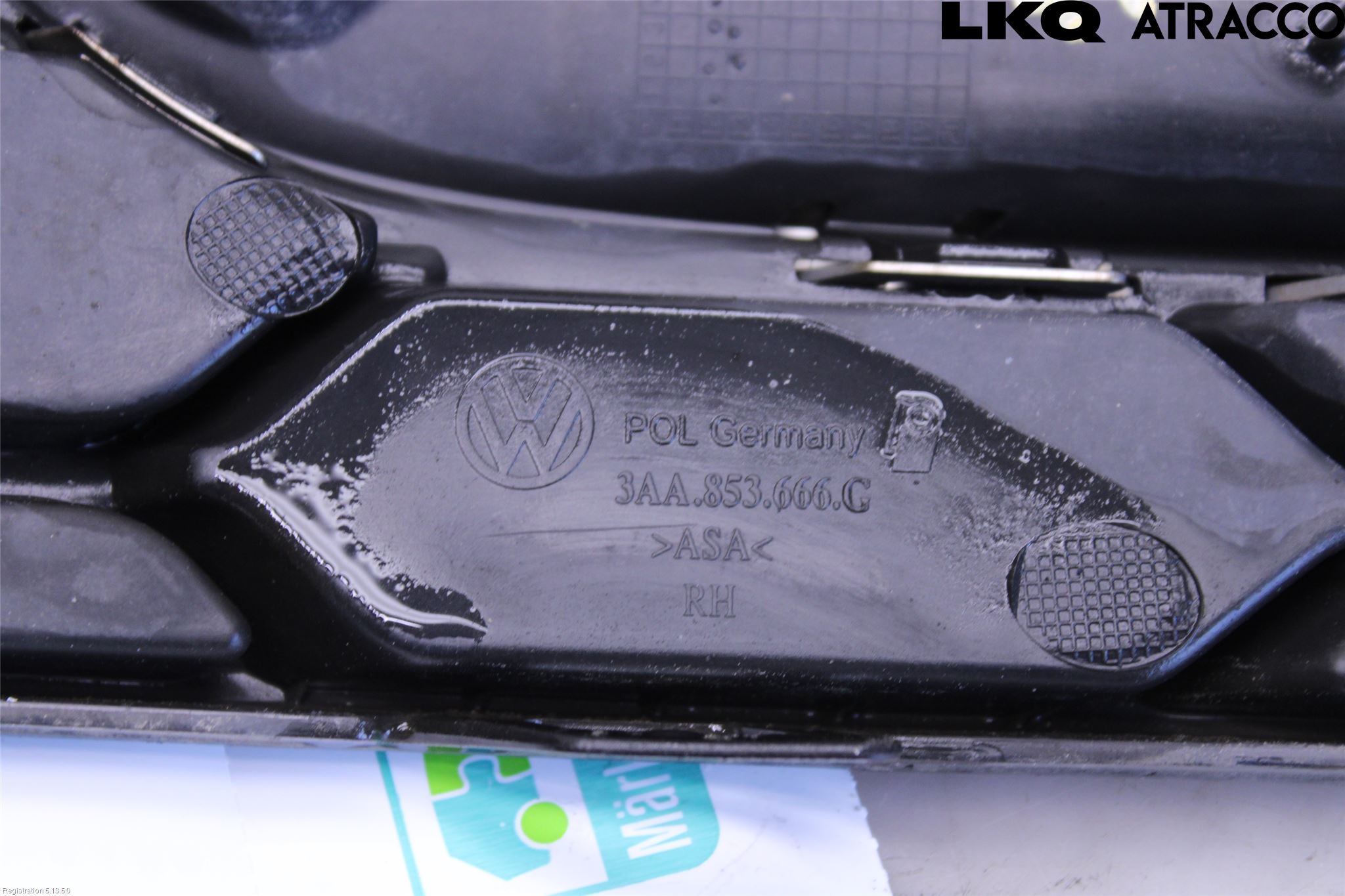Volkswagen VW PASSAT 11-14 Dimljussarg Fram