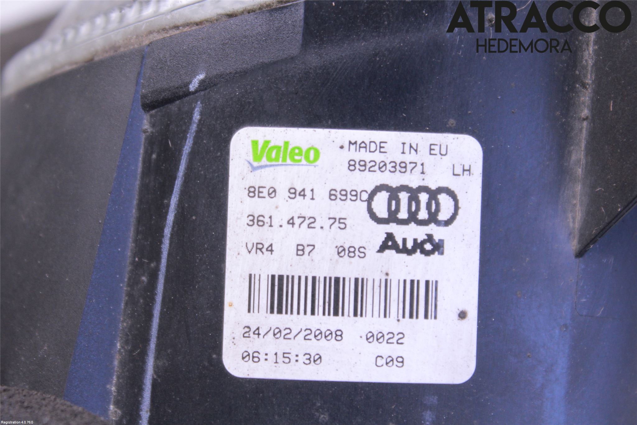 Audi A4/S4 05-07 Dimljus-Varselljus Fram