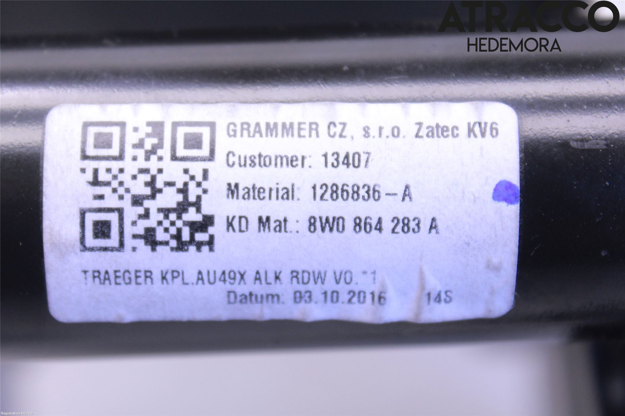 Audi A4/S4 B9 16-19 Inredning Armstöd