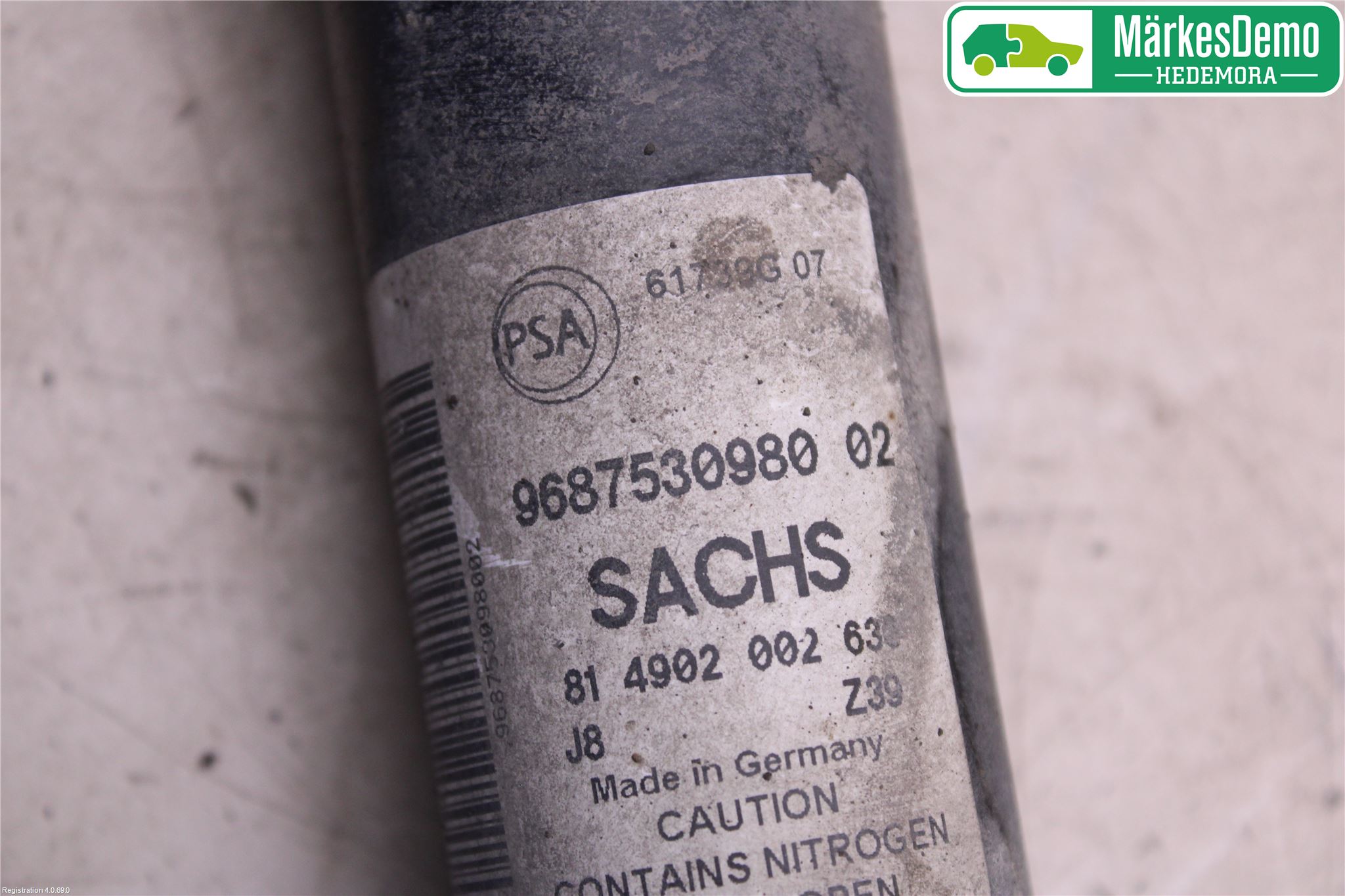 Peugeot PARTNER 16-18 Stötdämpare Bak