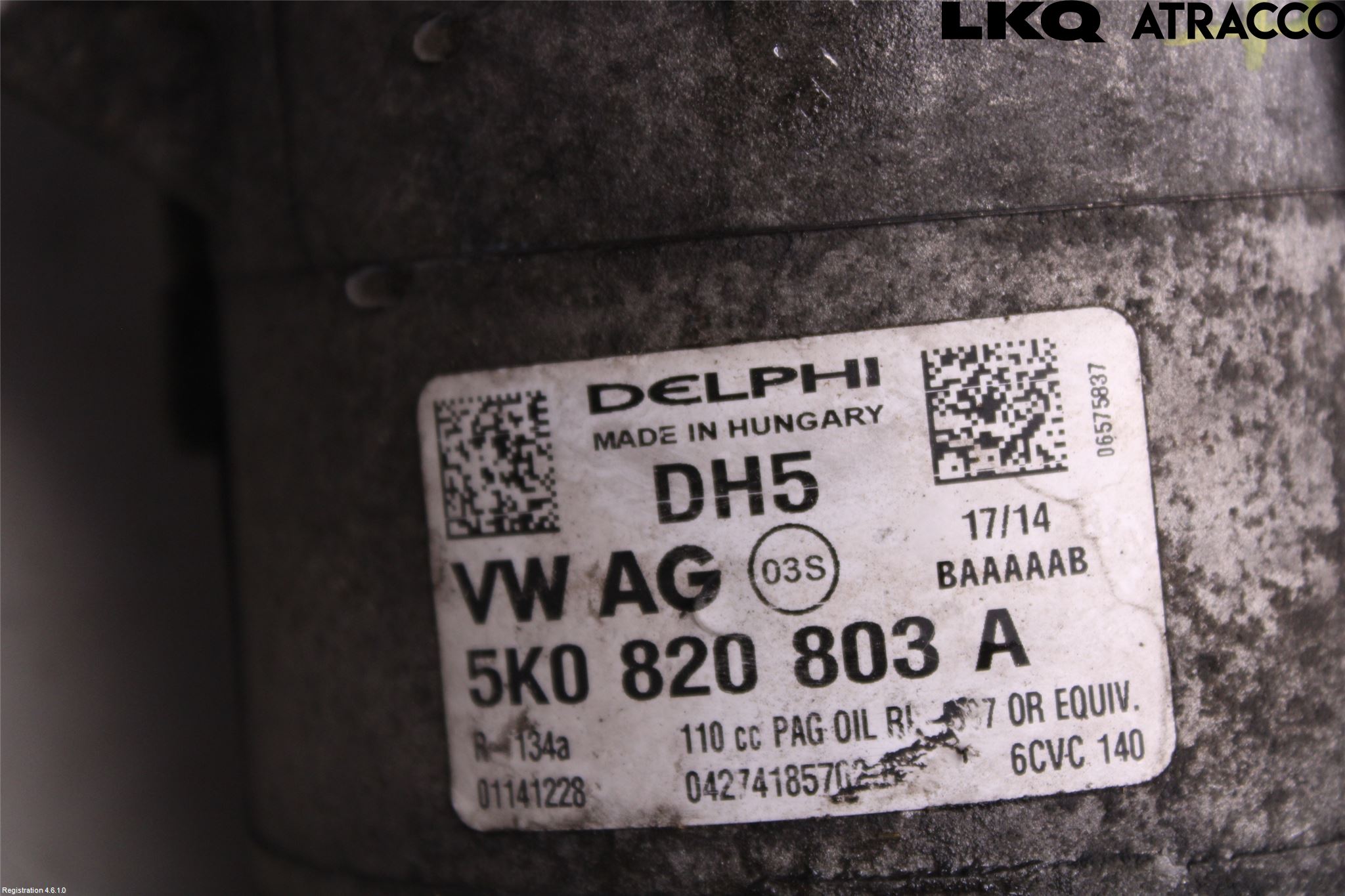 Volkswagen VW CADDY 11-15 Ac Kompressor