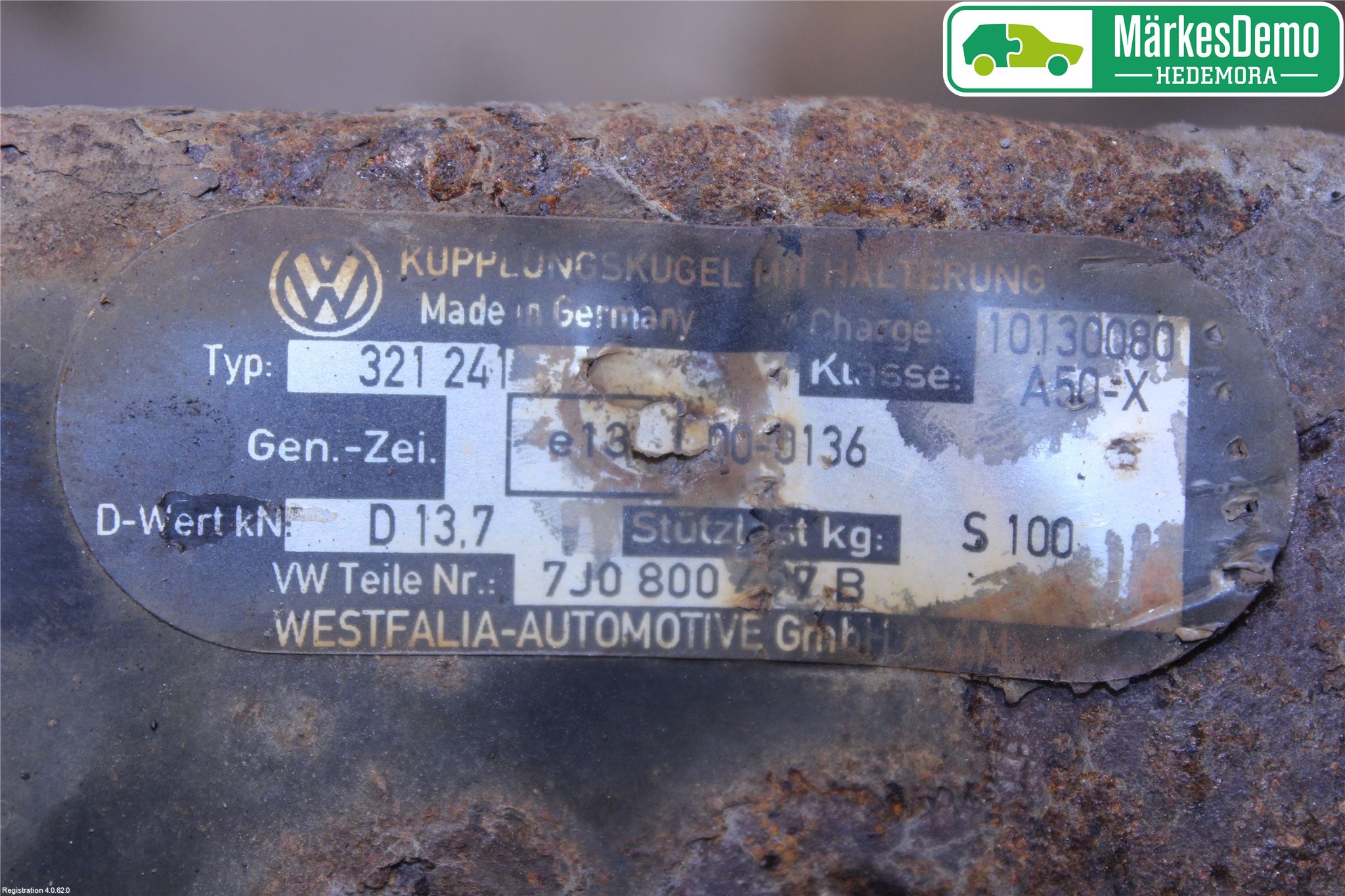 Volkswagen VW TRANSP/CARAVELLE (T5) 04-15 Dragkrok