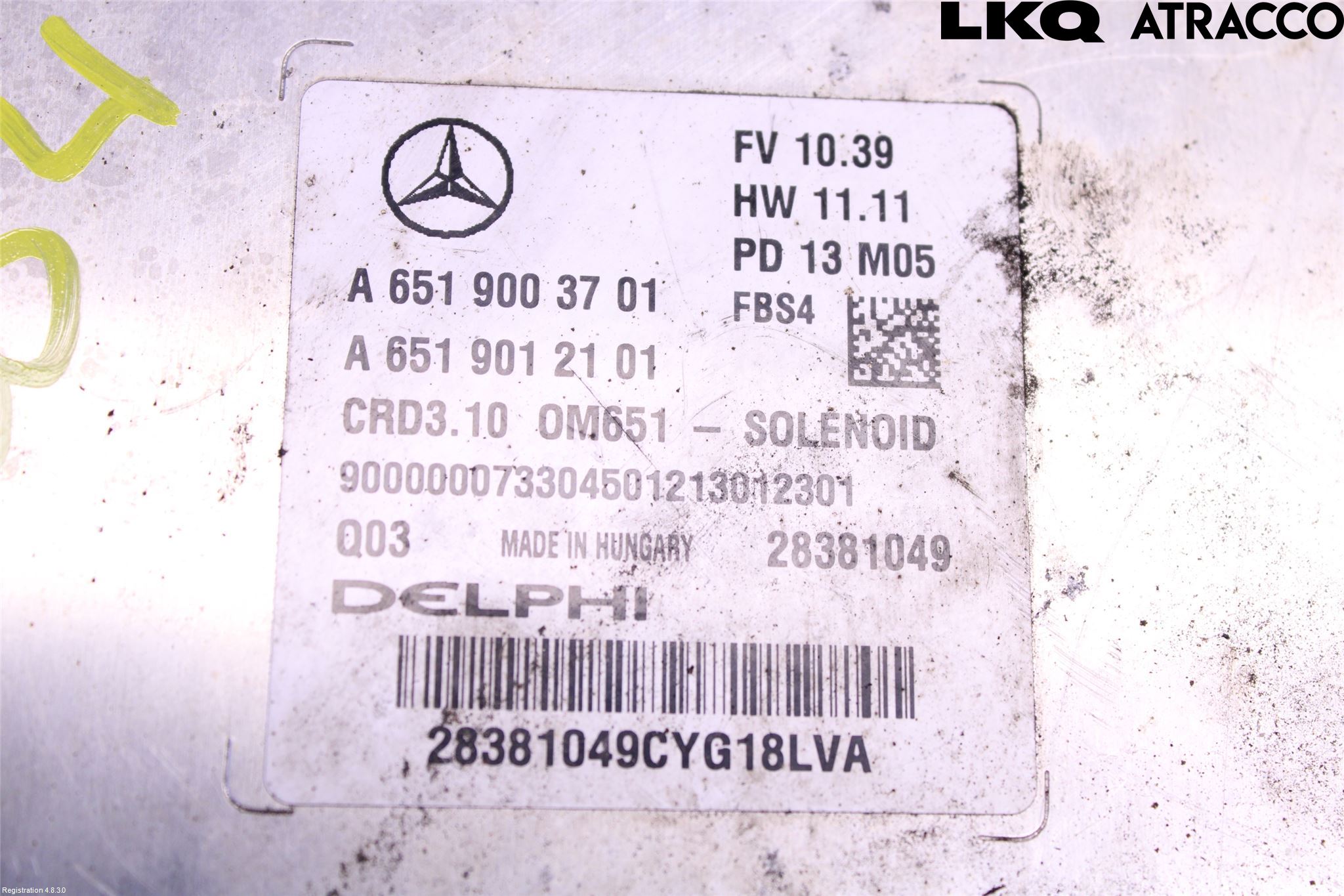 Mercedes-Benz MB E-KLASS (W212) 09-16 Styrenhet Inspump Diesel