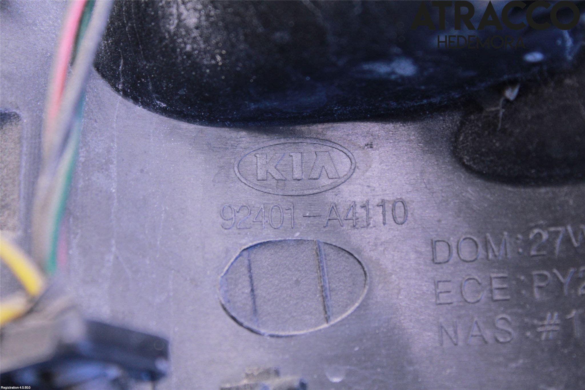 Kia CARENS III 13-19 Bakljus Vänster