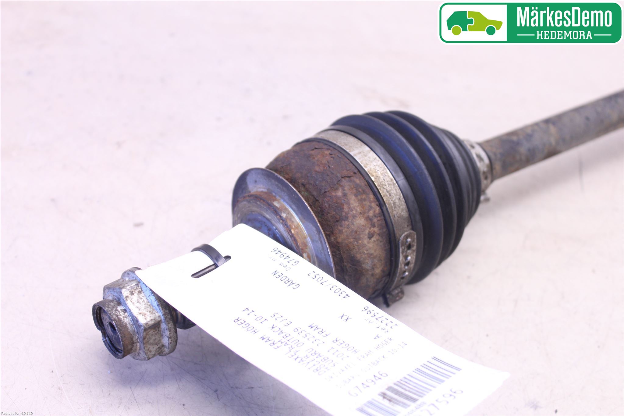 Subaru OUTBACK 10-15 Drivaxel Fram Höger