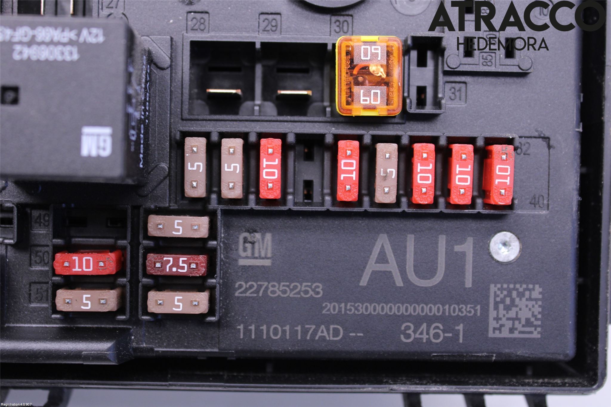 Övriga CHEVROLET VOLT Säkringsdosa-Elcentral