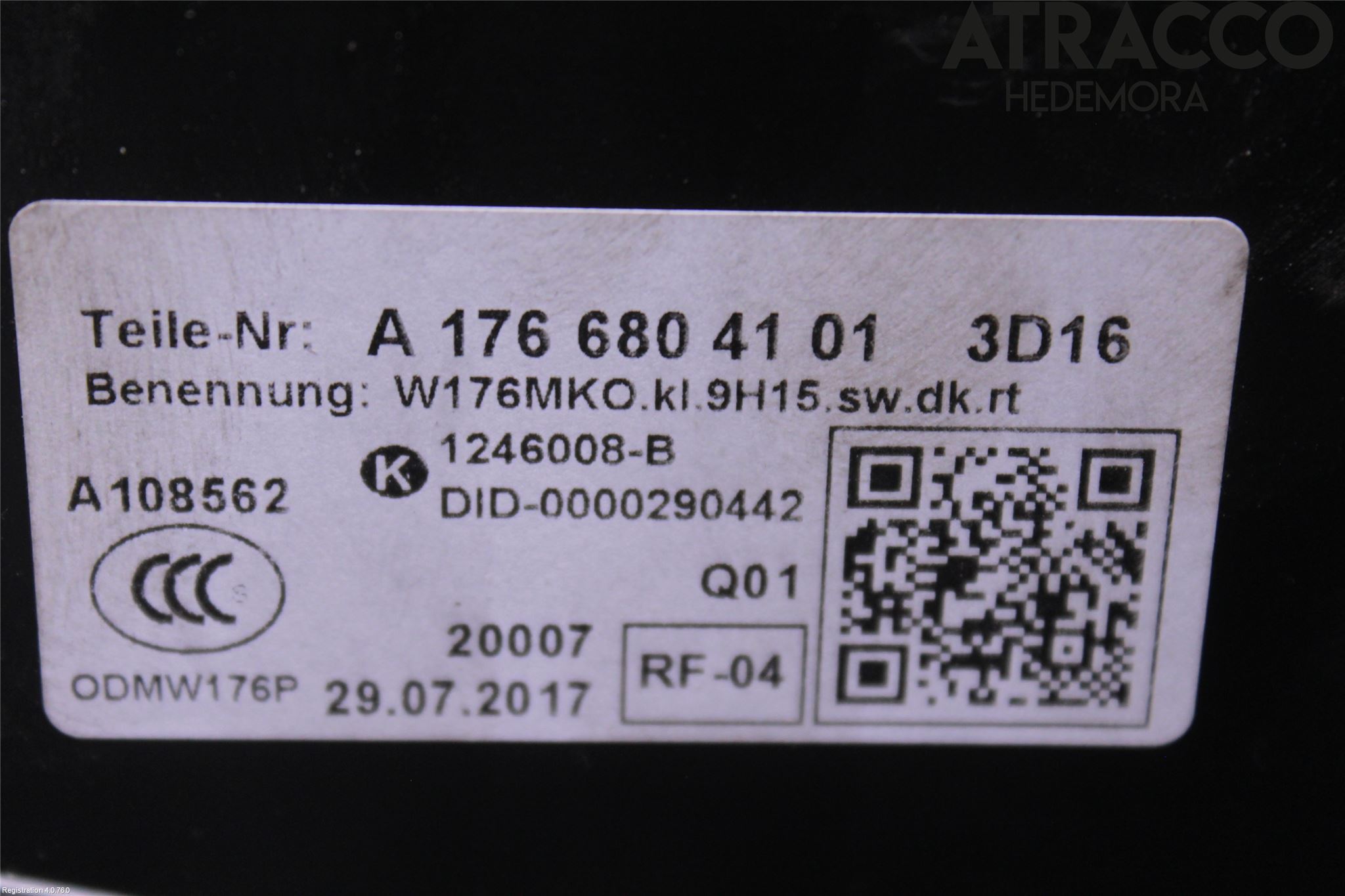 Mercedes-Benz MB CLA-KLASS (C117/X117) 13-19 Inr Tunnelfack