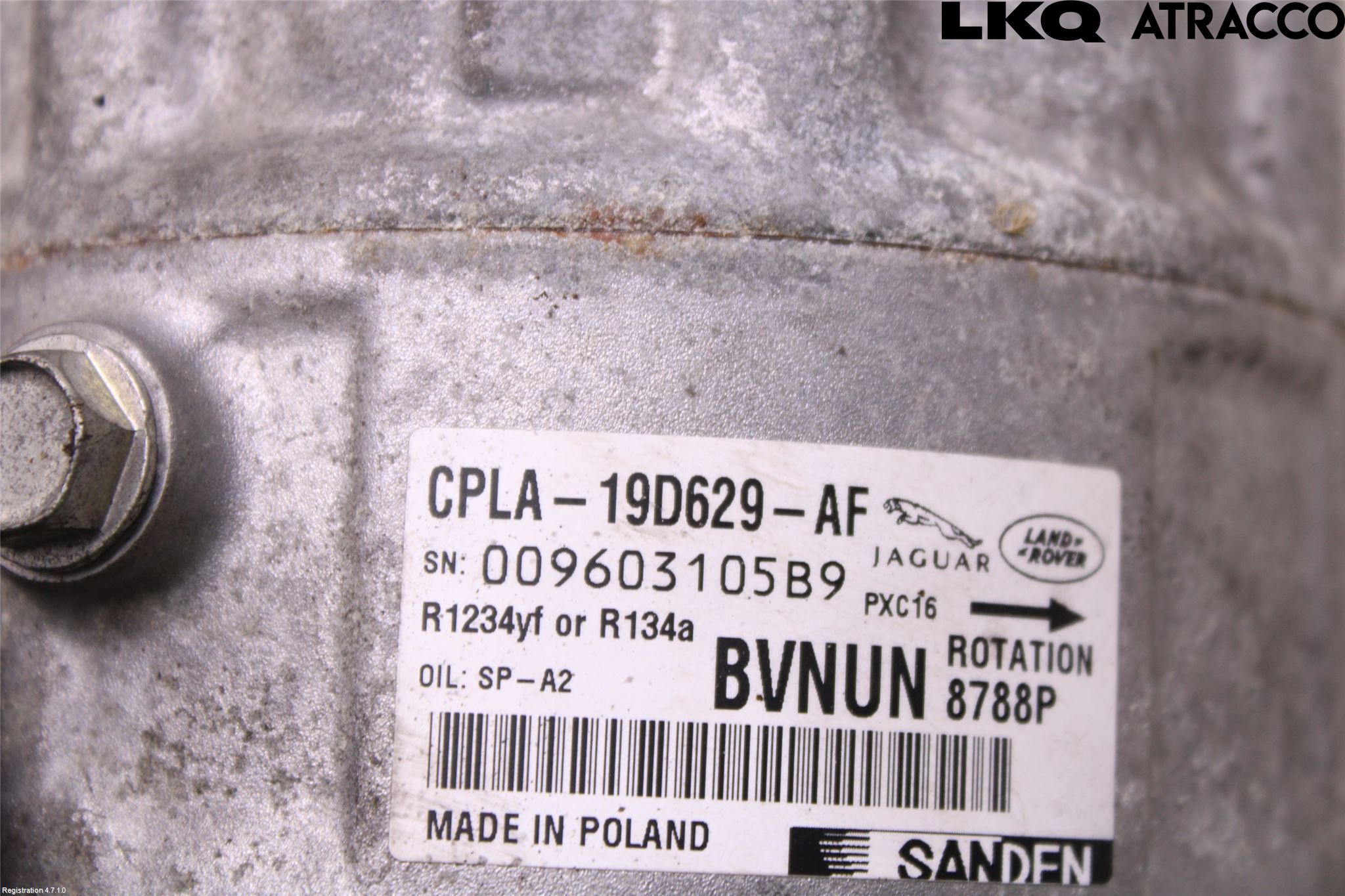 Landrover RANGE ROVER SPORT (L494) 14-22 Ac Kompressor