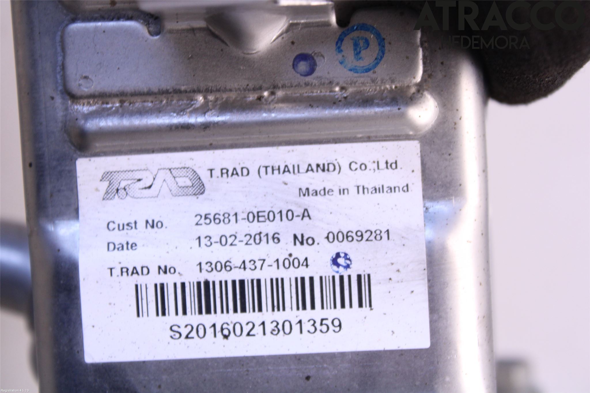 Toyota HILUX 16- Avgaskylare