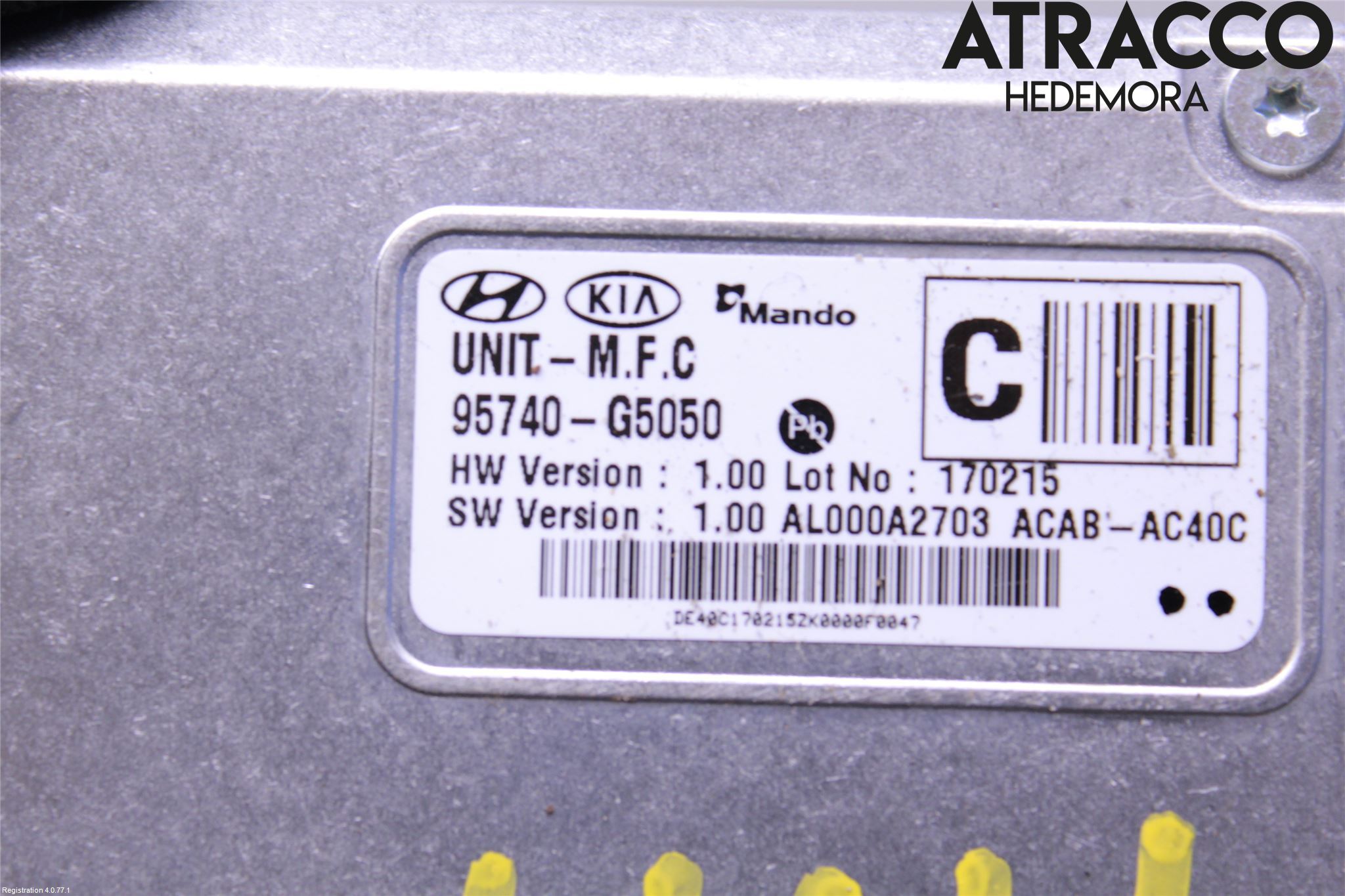 Kia NIRO (DE) 17-22 Sensor Aktivt Kollisionsskydd