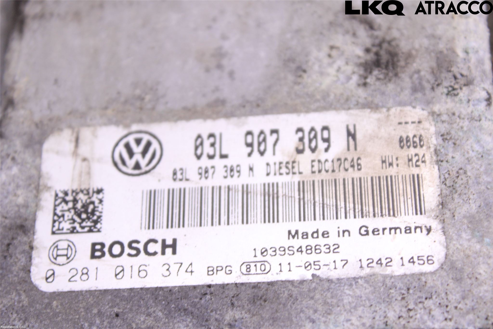 Volkswagen VW PASSAT 11-14 Styrenhet Inspump Diesel