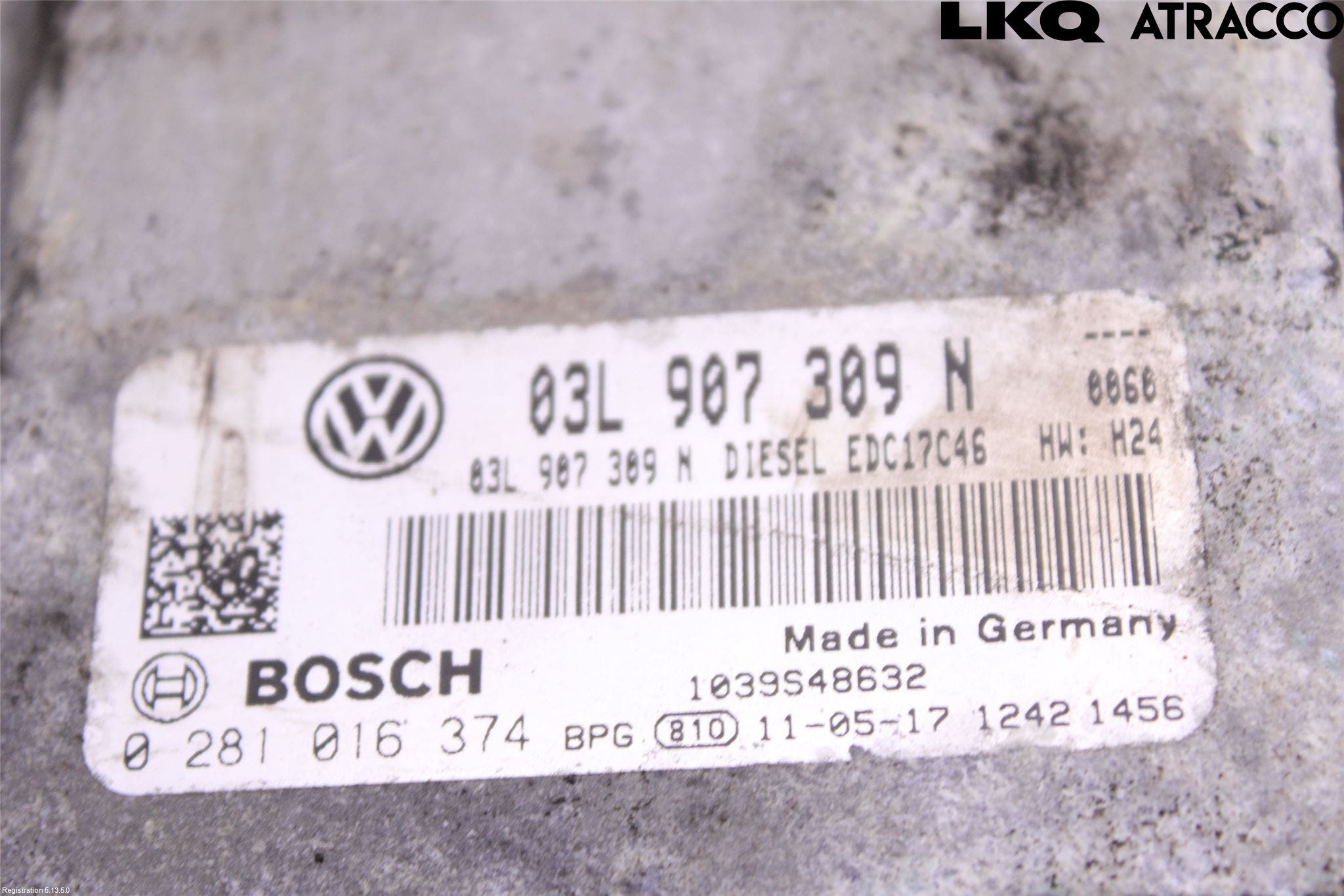 Volkswagen VW PASSAT 11-14 Styrenhet Inspump Diesel