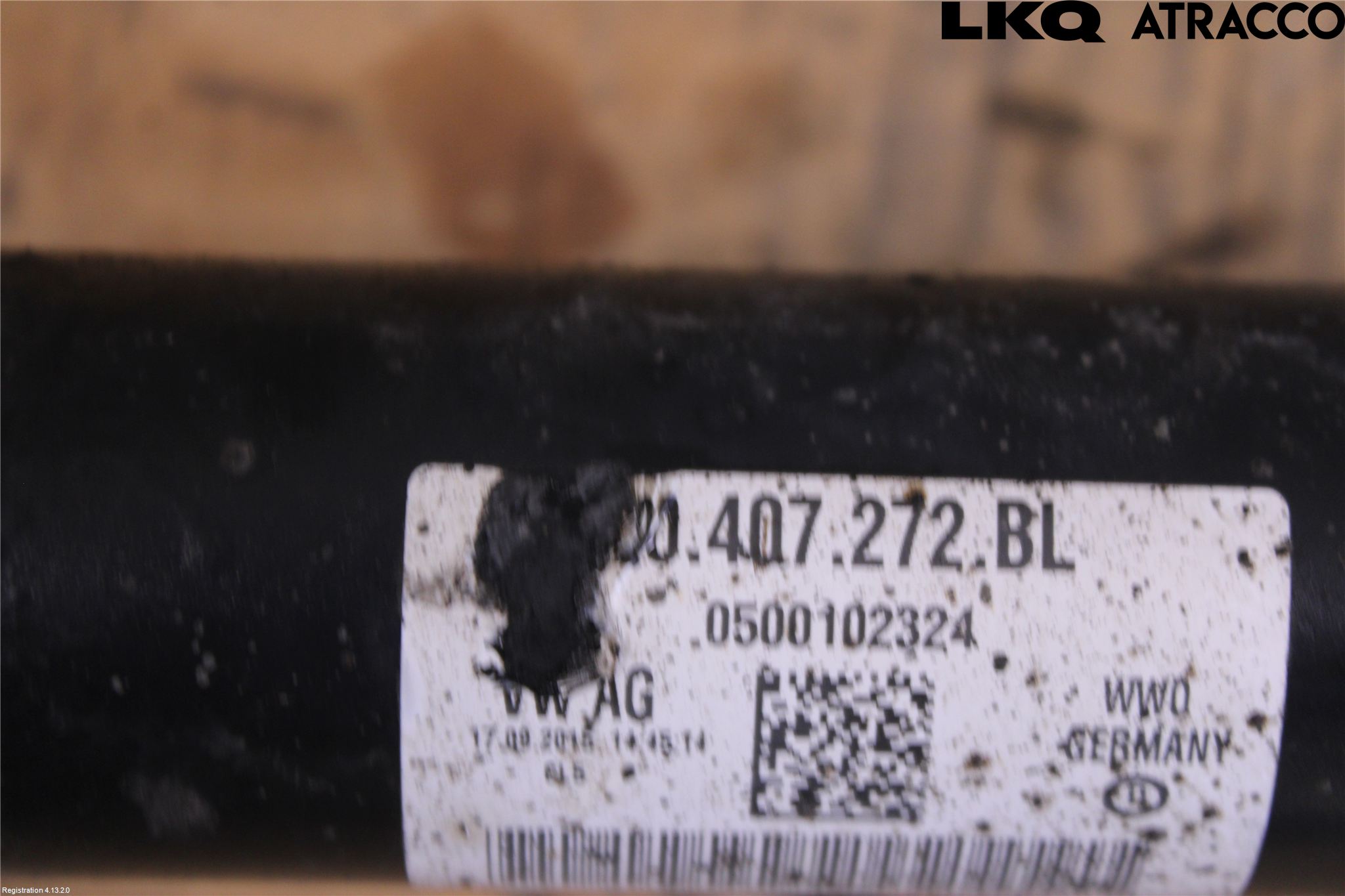 Volkswagen VW CADDY 16-20 Drivaxel Fram Höger