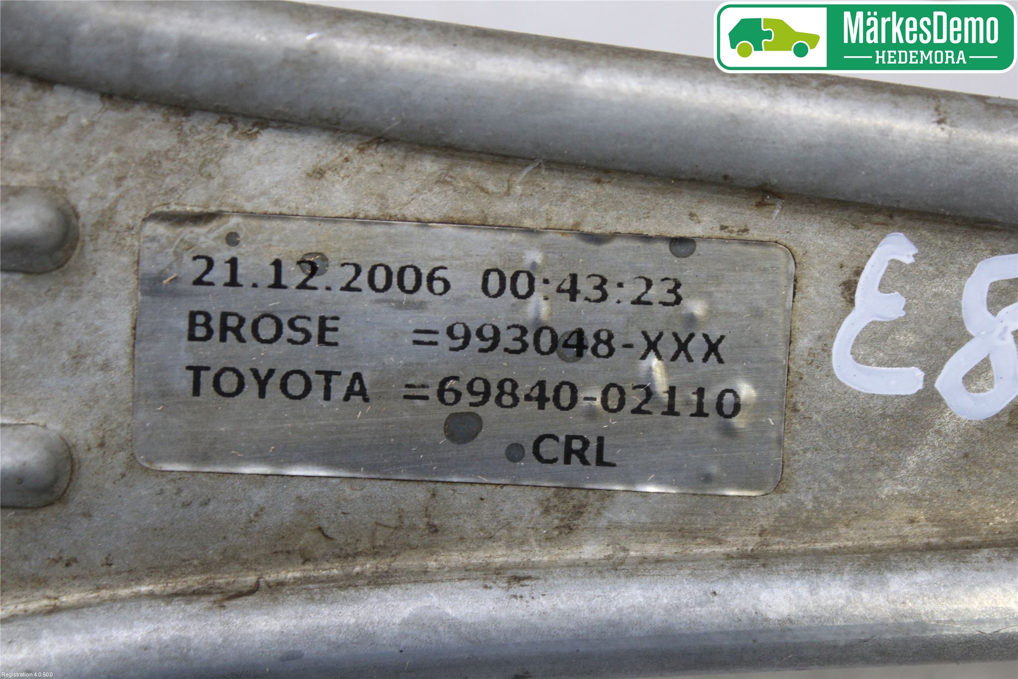 Toyota COROLLA 02-07 Fönsterhissmekanism