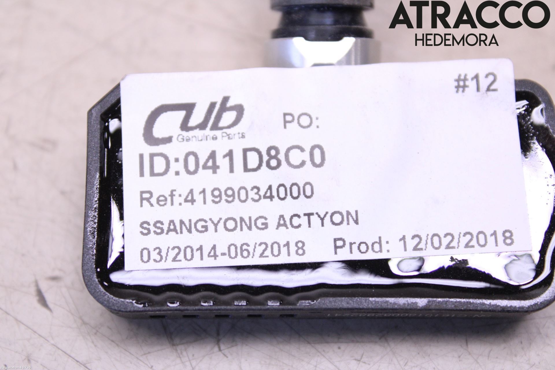 SsangYong SSANG YONG ACTYON/SPORT 06-17 Givare Däcktryck