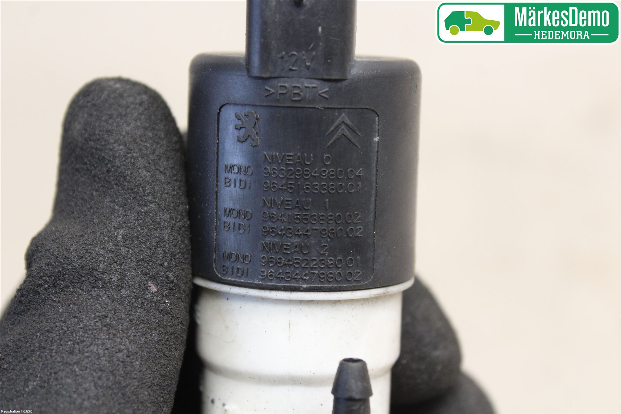 Citroen BERLINGO 08-18 Spolarpump Vindruta