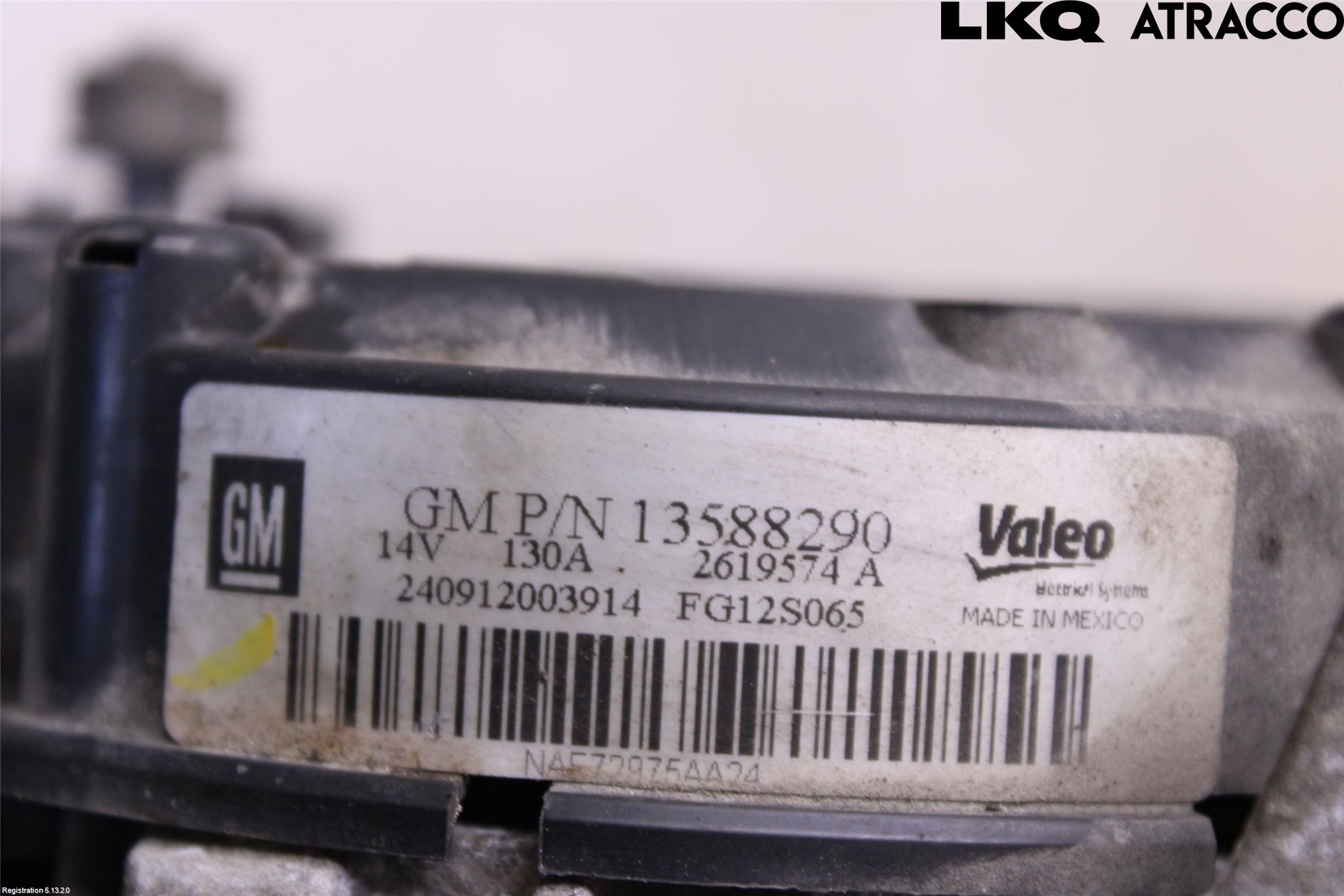 Opel ASTRA J 10-15 Generator