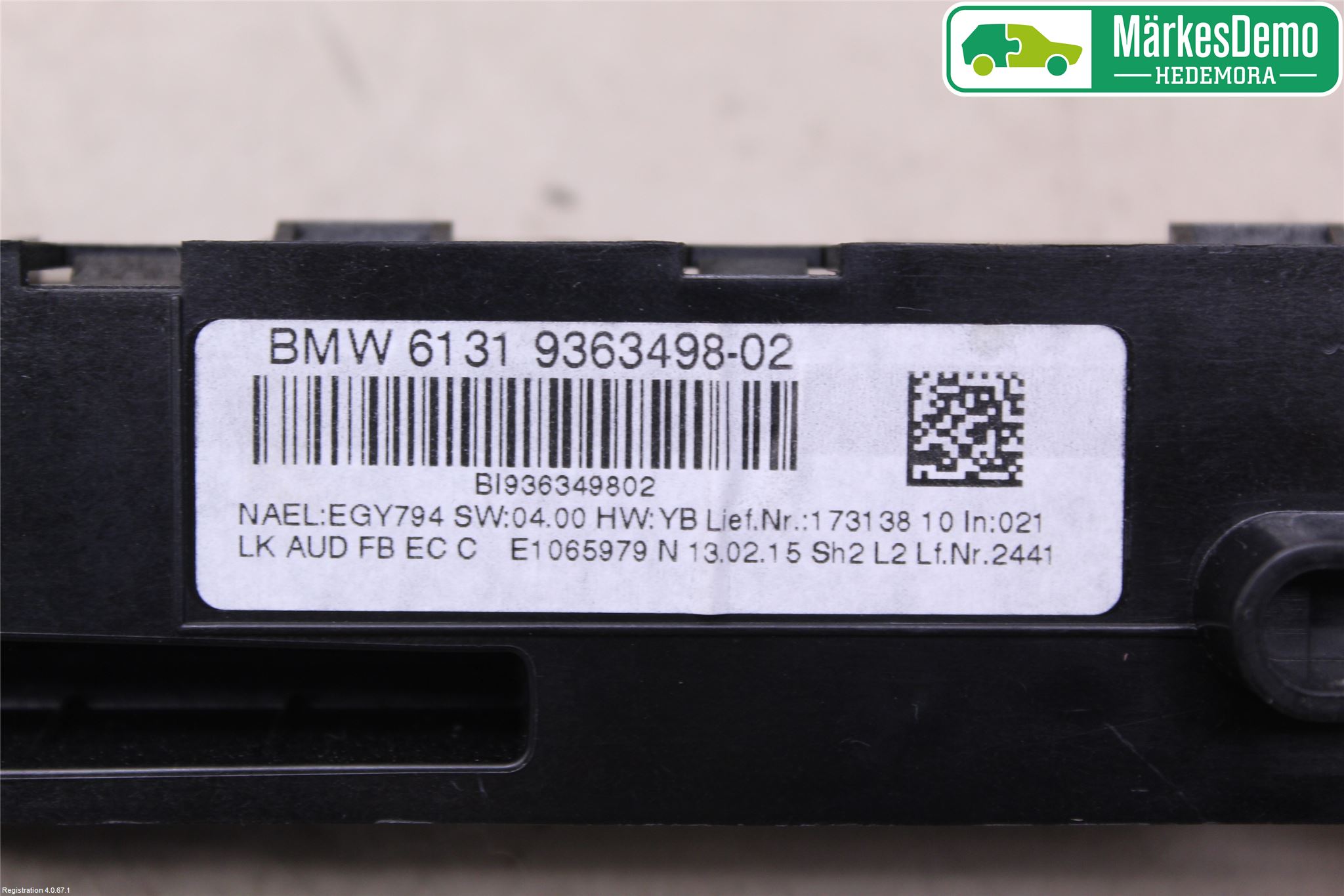 BMW 3 F30/F31/F80 12-19 Cd Radio - Multimediapanel