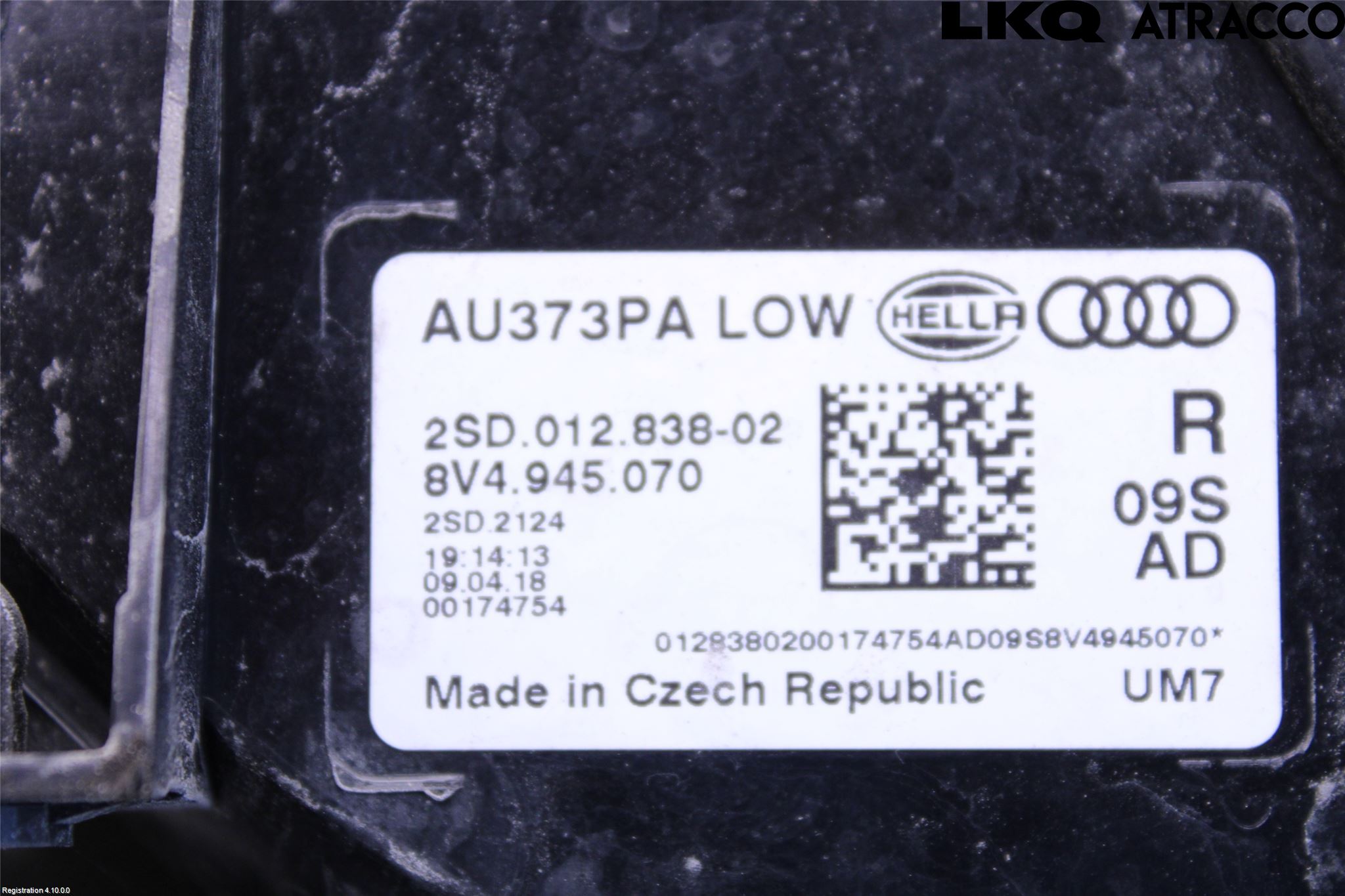 Audi A3/S3 8V 13-20 Bakljus Höger