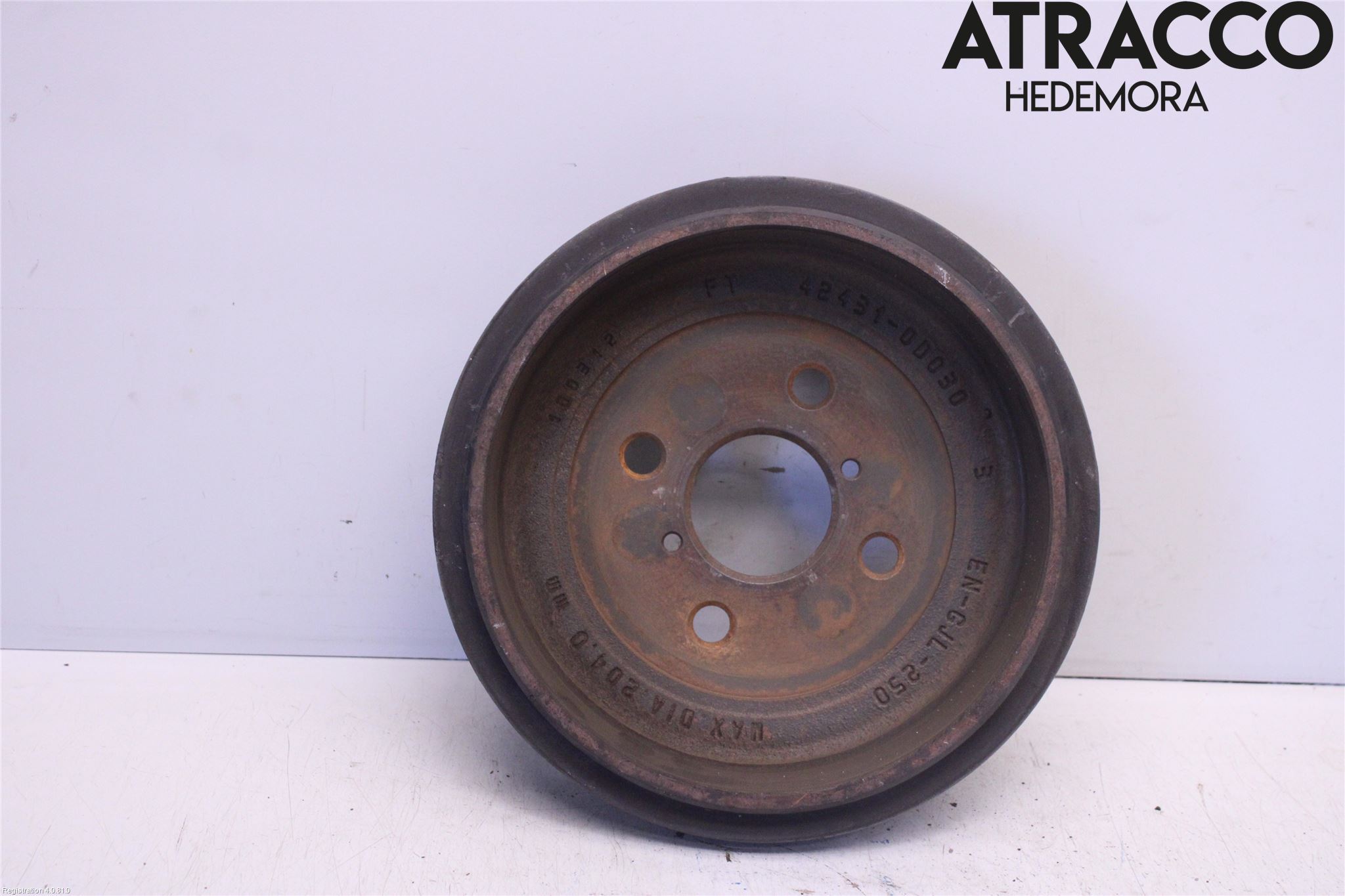 Toyota YARIS XP130 12-14 Bromstrumma Bak