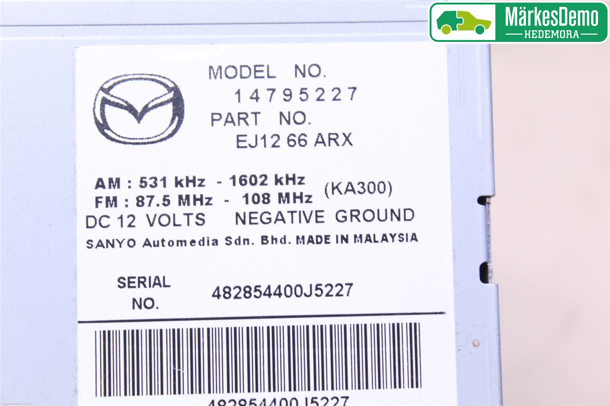 Mazda CX-7 Cd Radio - Multimediapanel