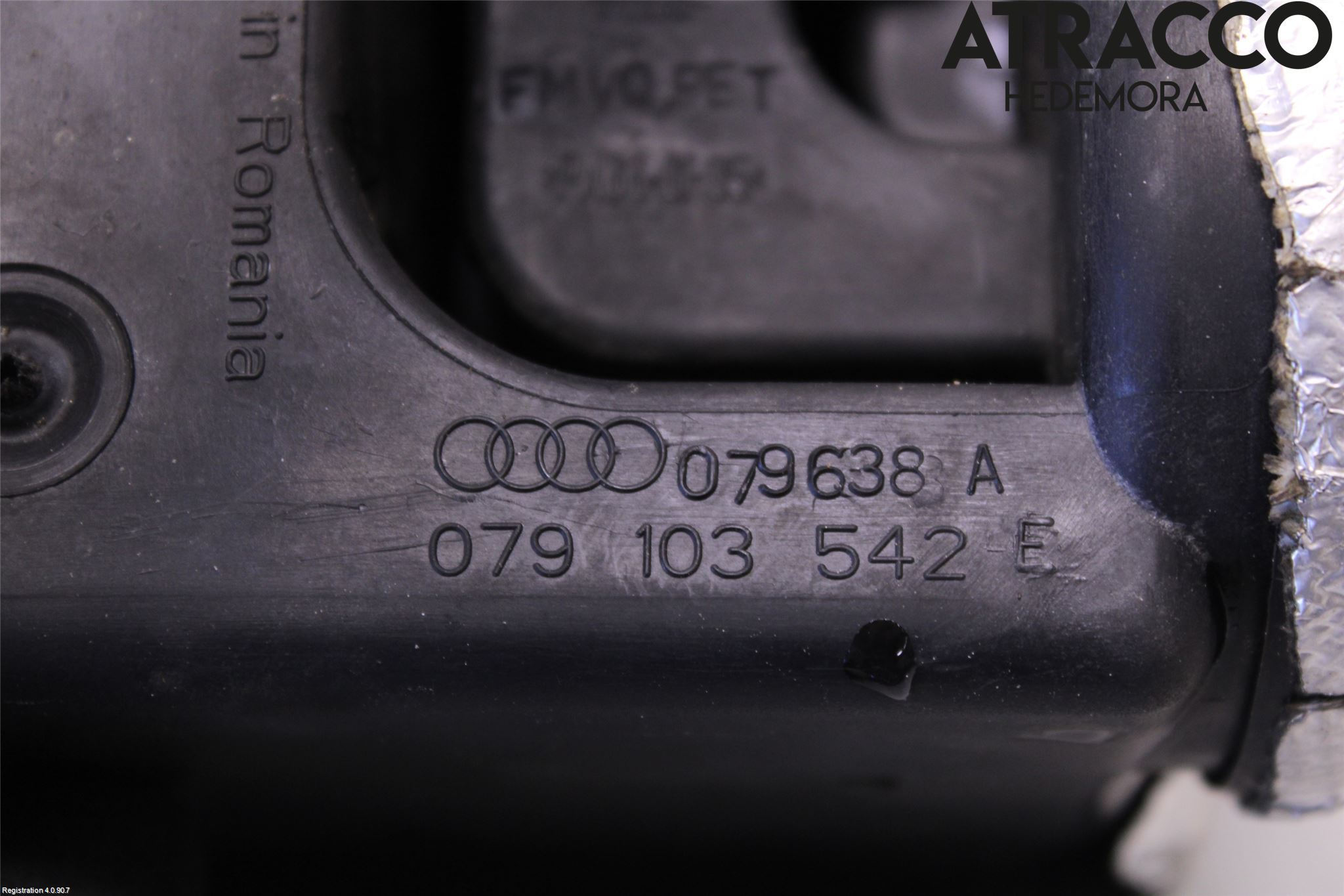 Audi A8/S8 4H 10-17 Vevhusventilation Slang-Rör