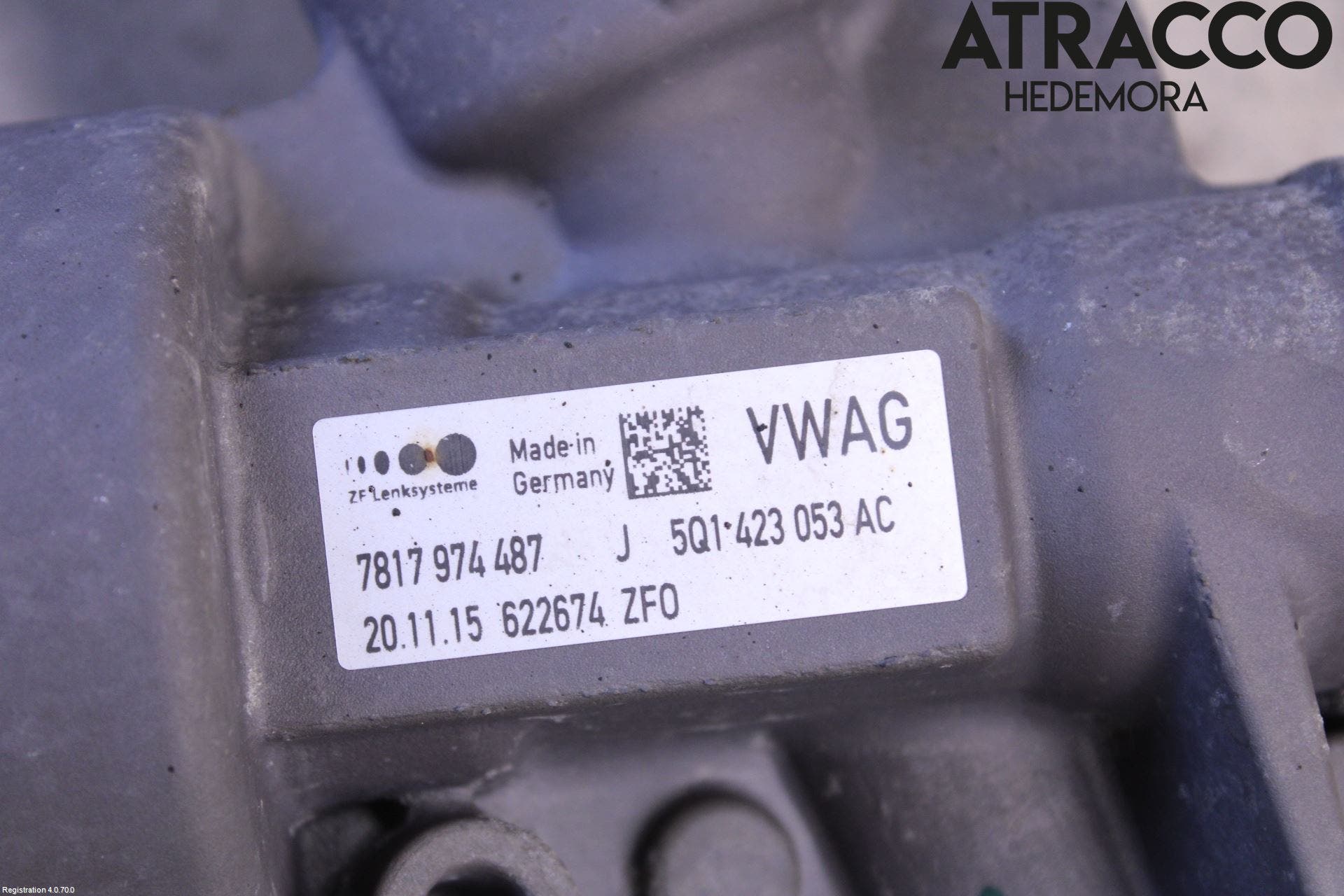 Volkswagen VW GOLF / E-GOLF VII 13-20 Styrväxel Servo -Snäcka