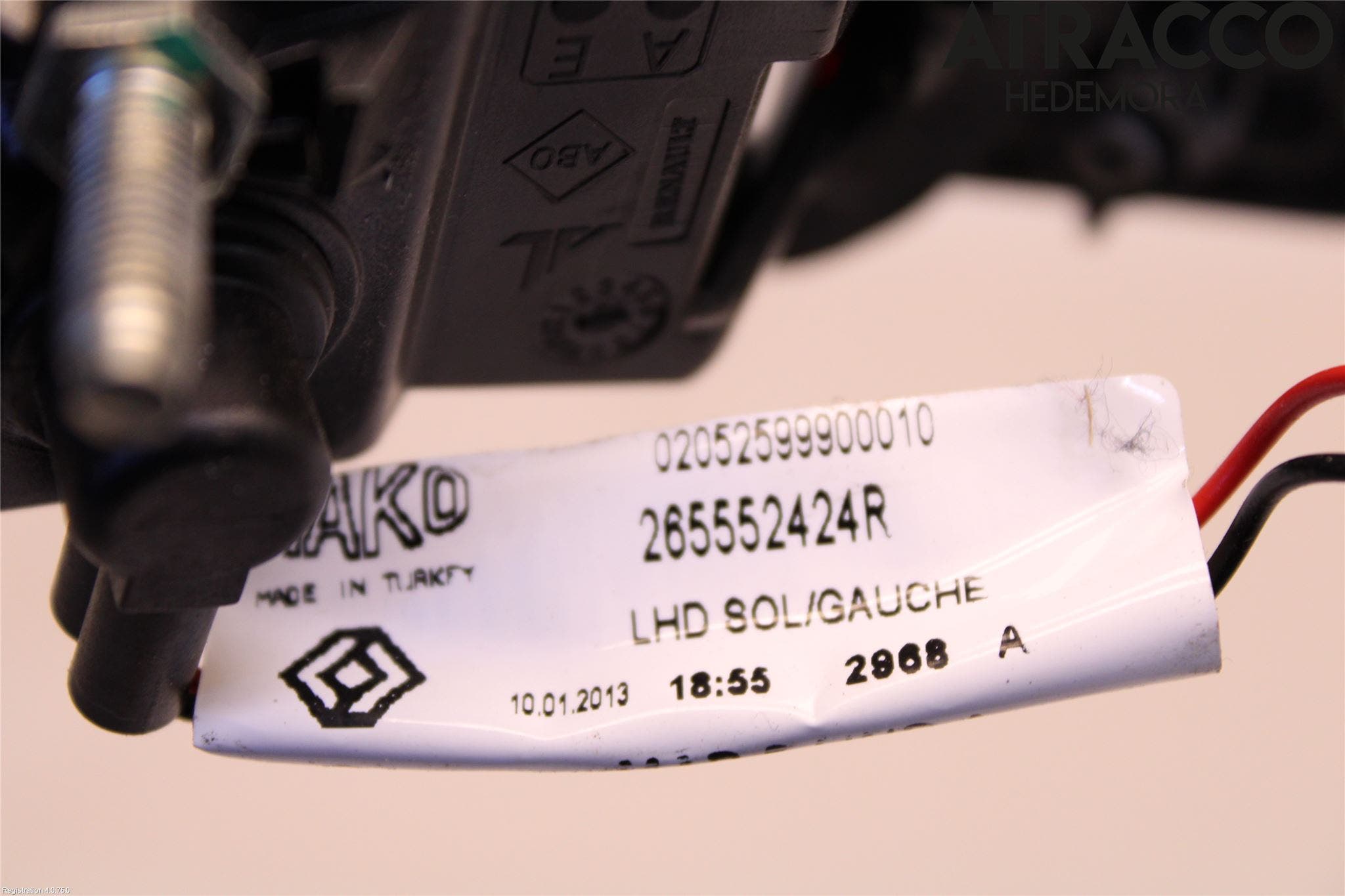 Renault CLIO IV 12-16 Bakljus Lucka Vä