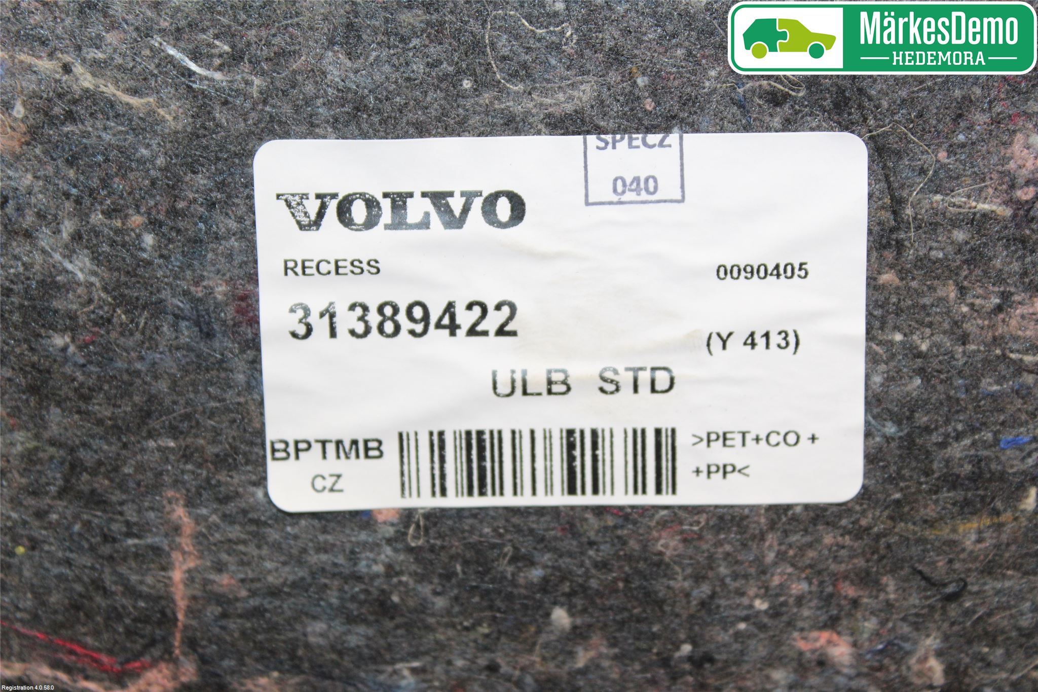 Volvo XC60 14-17 Bagage Golv