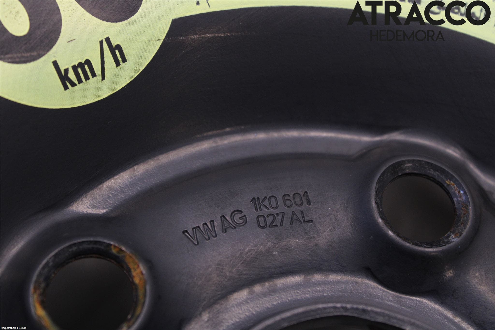 Volkswagen VW SCIROCCO 09-17 Hjul Reservhjul Minityp