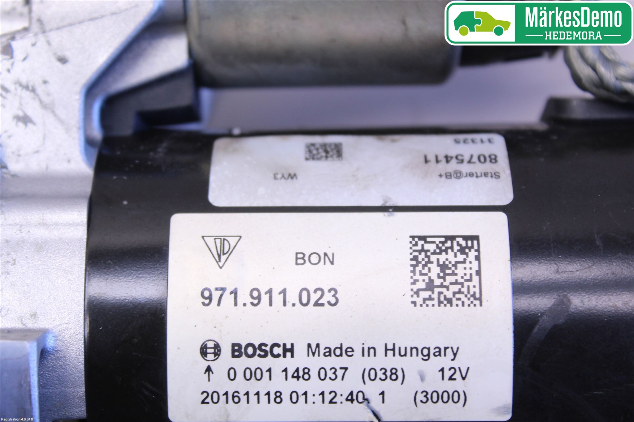 Porsche PANAMERA 09- Startmotor Diesel