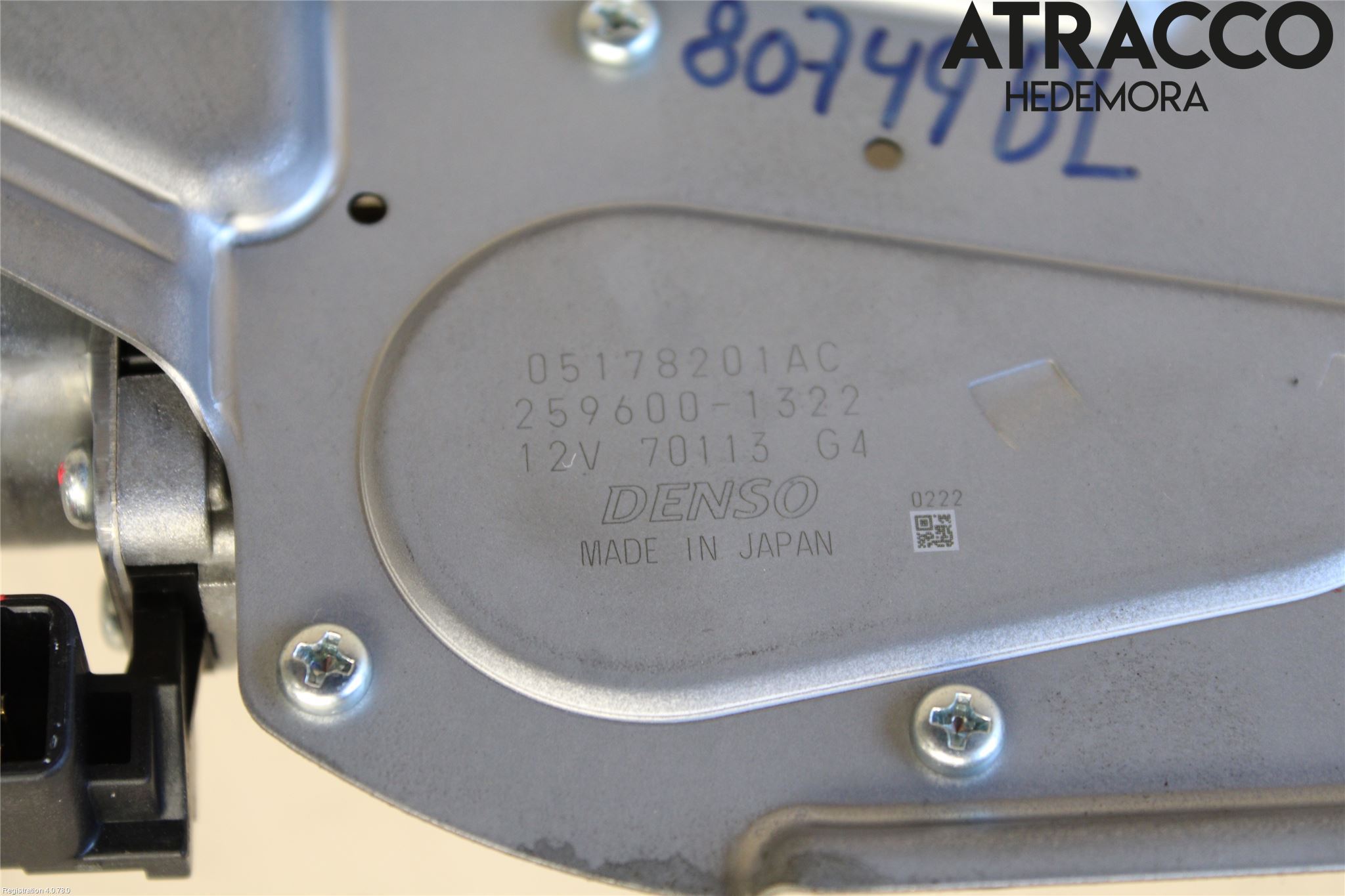 Fiat FREEMONT Torkarmotor Baklucka