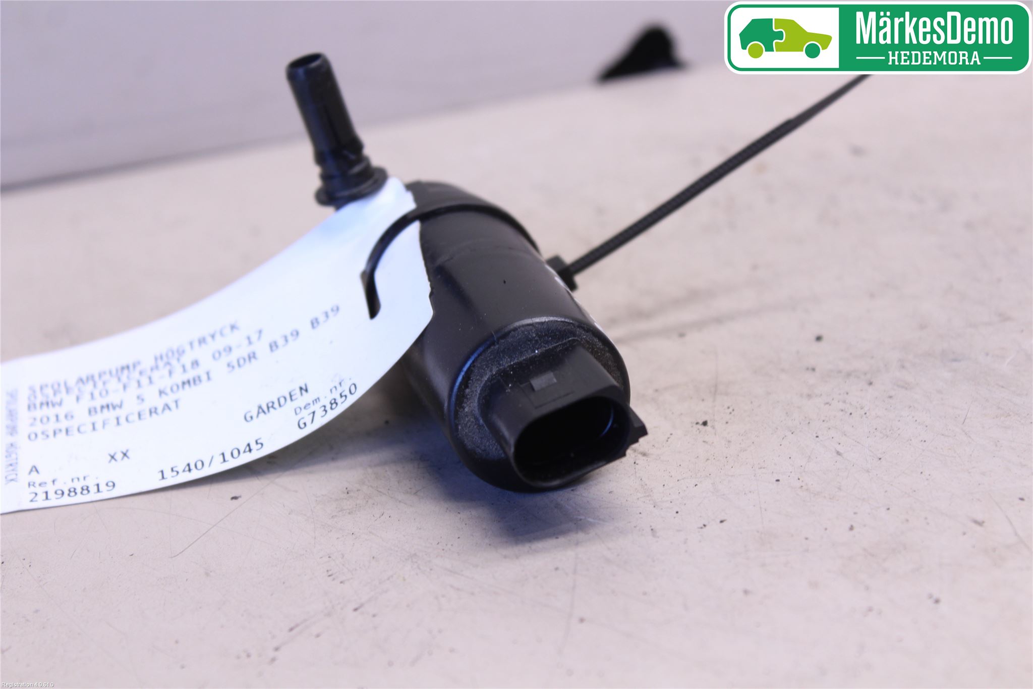 BMW 5 F10/F11/F18 09-17 Spolarpump Högtryck