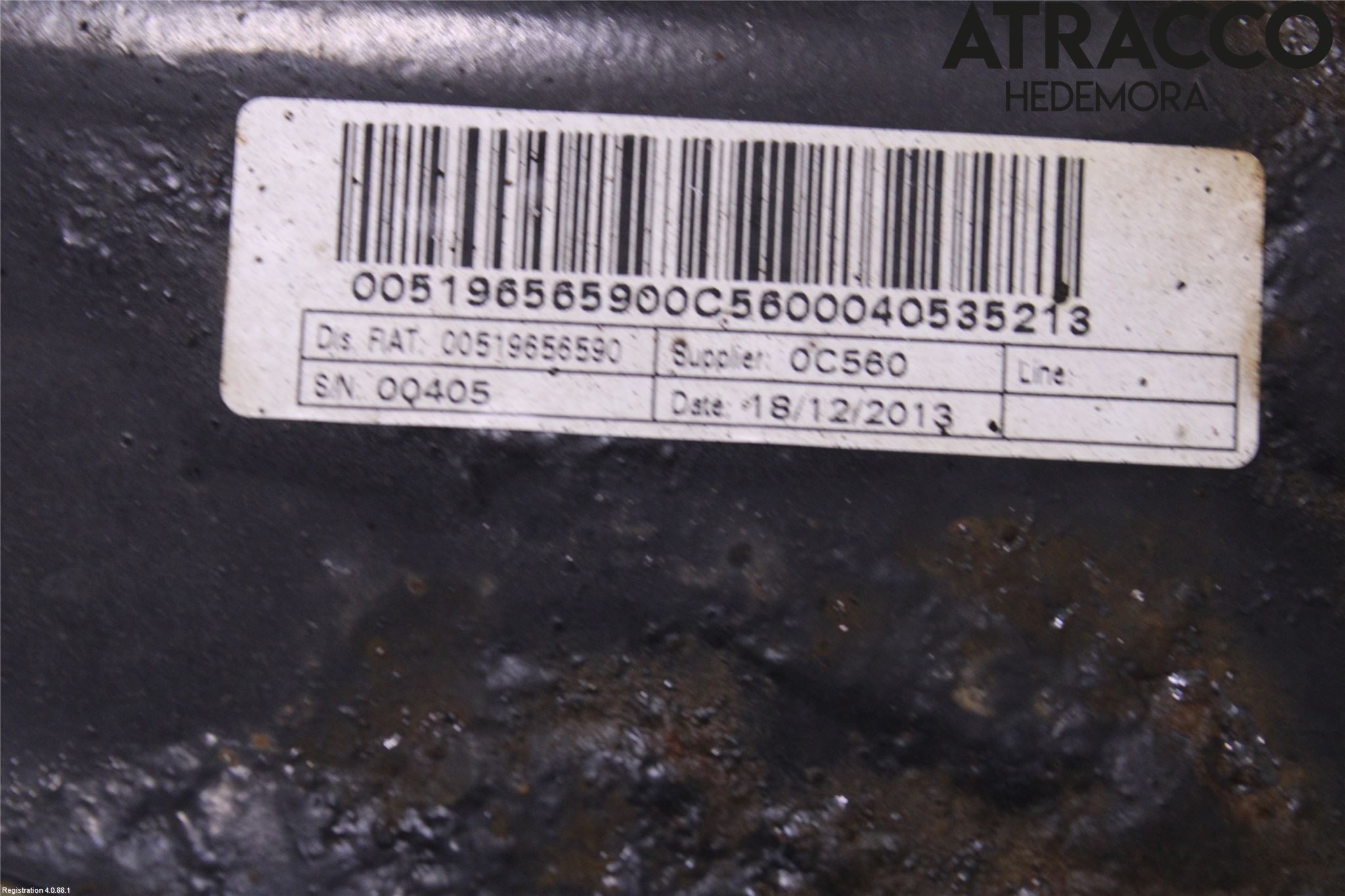 Fiat PANDA 12- Bakaxelbalk