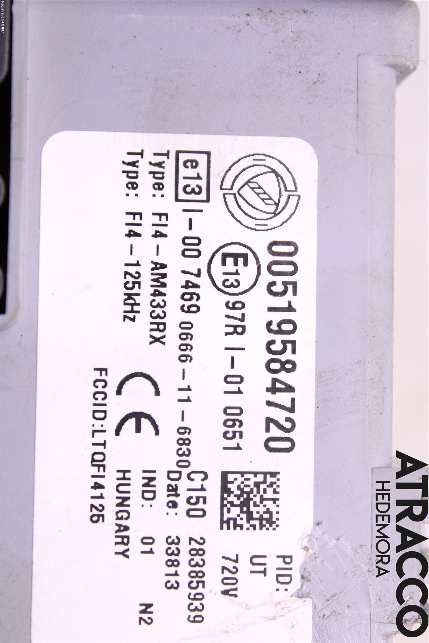 Fiat PANDA 12- Säkringsdosa-Elcentral